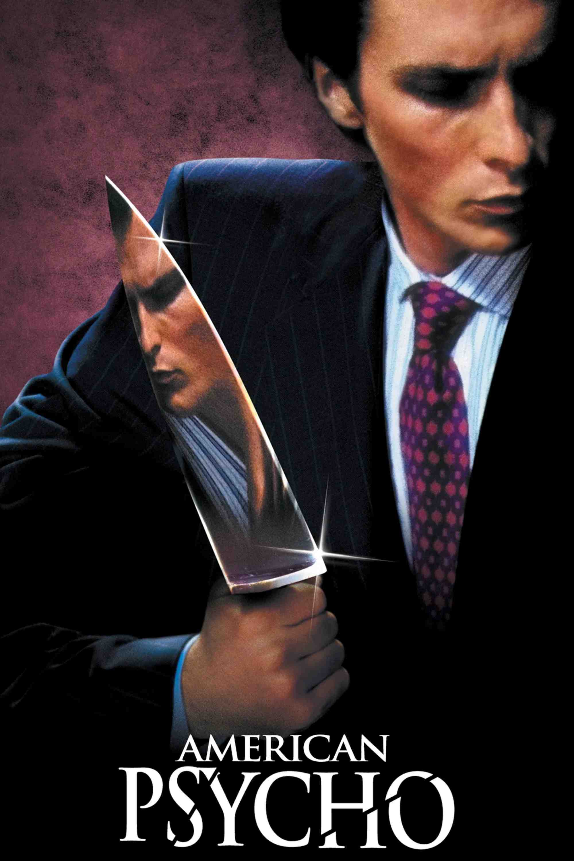 Poster chính thức của phim Phim Giật Gân, Phim Tâm Lý "American Psycho" (American Psycho - 2000), với sự tham gia của diễn viên Christian Bale và Justin Theroux.