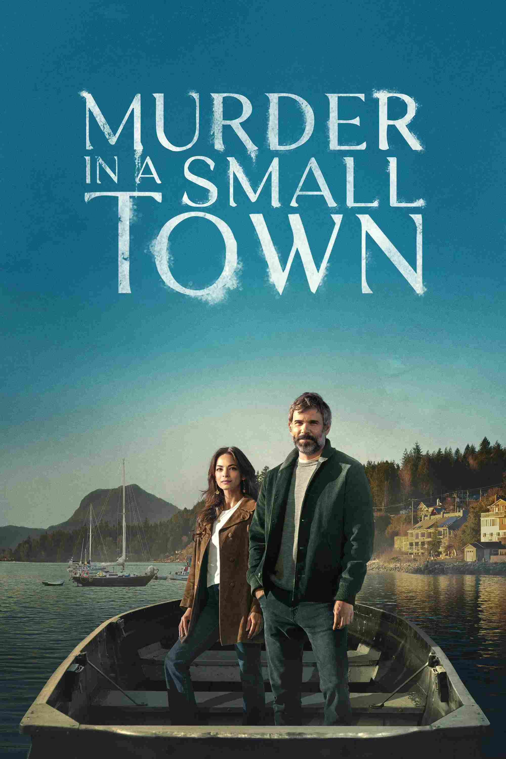 Poster chính thức của phim Phim Tâm Lý, Phim Hình Sự "Án Mạng Ở Thị Trấn Nhỏ (Phần 2)" (Murder in a Small Town - 2024), với sự tham gia của diễn viên Rossif Sutherland và Kristin Kreuk.