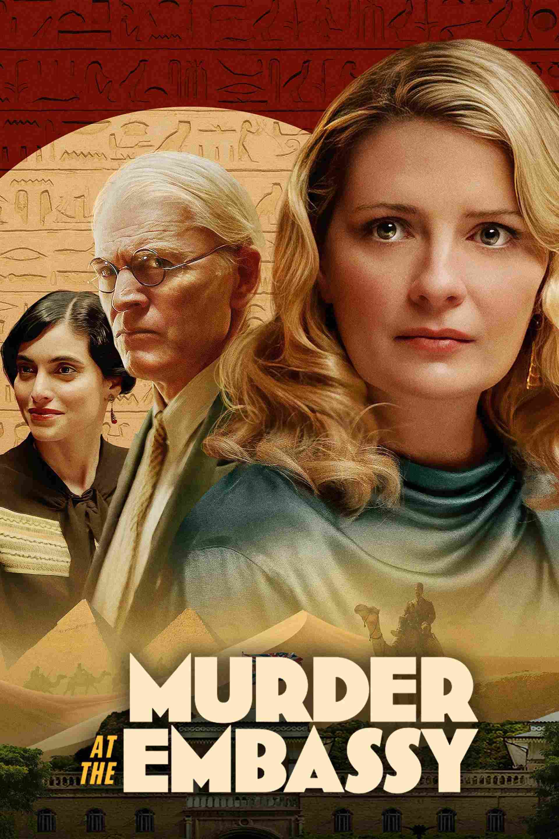 Poster chính thức của phim Phim Bí Ẩn, Phim Giật Gân "Án Mạng ở Tòa Đại Sứ" (Murder at the Embassy - 2025), với sự tham gia của diễn viên Mischa Barton và Richard Dillane.