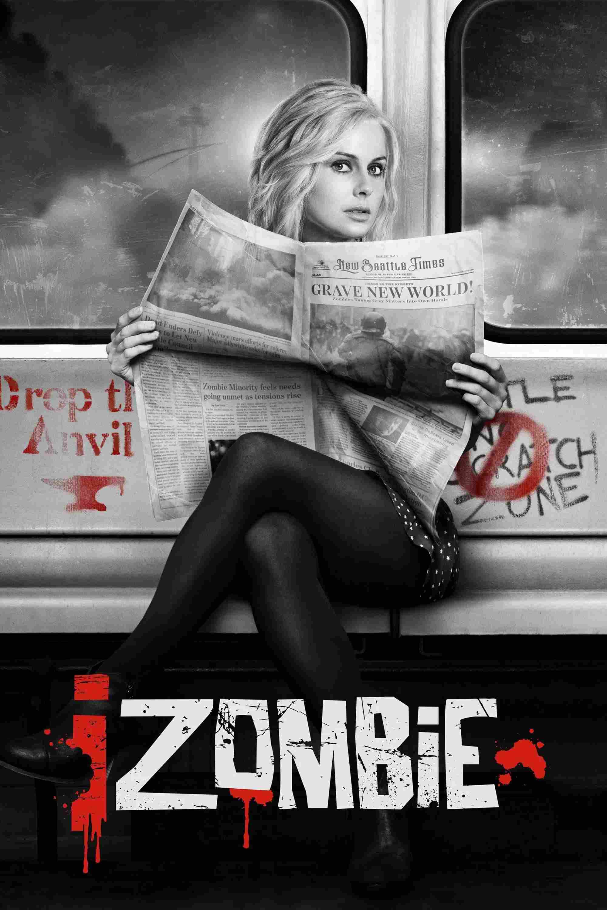 Poster chính thức của phim Phim Tâm Lý, Phim Hình Sự "Ăn Não (Phần 1)" (iZombie - 2015), với sự tham gia của diễn viên Rose McIver và David Anders.