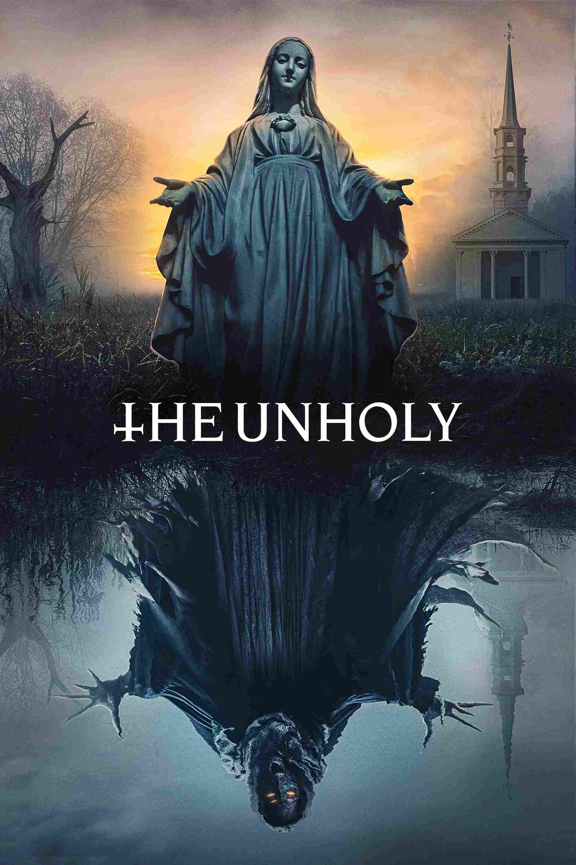 Poster chính thức của phim Phim Kinh Dị, Phim Bí Ẩn "Ấn Quỷ" (The Unholy - 2021), với sự tham gia của diễn viên Jeffrey Dean Morgan và Cricket Brown.