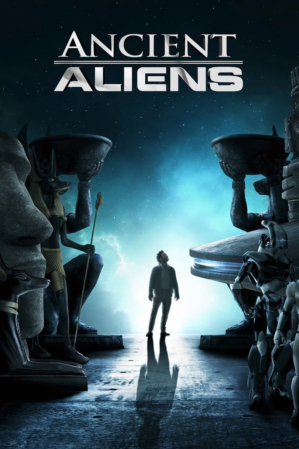 Poster chính thức của phim Phim Tài Liệu, Phim Bí Ẩn "Ancient Aliens (Phần 5)" (Ancient Aliens - 2010), với sự tham gia của diễn viên Robert Clotworthy và Giorgio A. Tsoukalos.