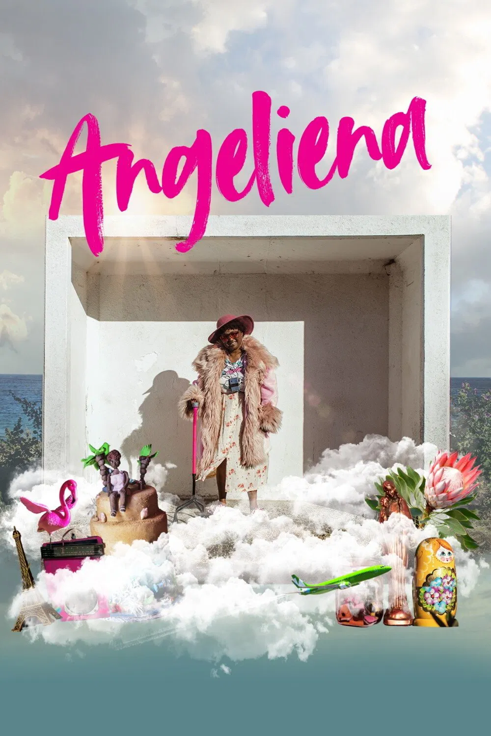 Poster chính thức của phim Phim Gia Đình, Phim Hài "Angeliena" (Angeliena - 2021), với sự tham gia của diễn viên Euodia Samson và Tshamano Sebe.