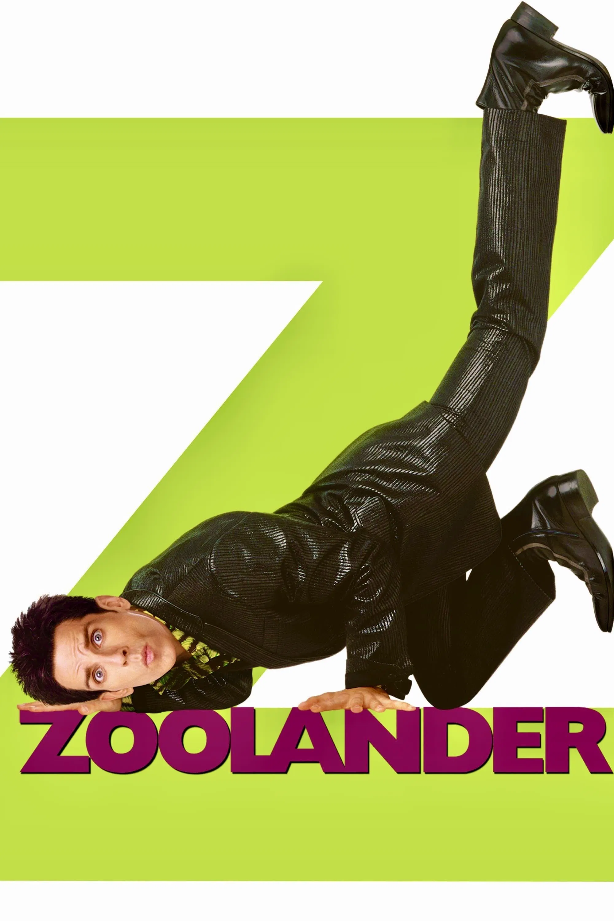 Poster chính thức của phim Phim Hài "Anh Chàng Siêu Mẫu" (Zoolander - 2001), với sự tham gia của diễn viên Ben Stiller và Owen Wilson.