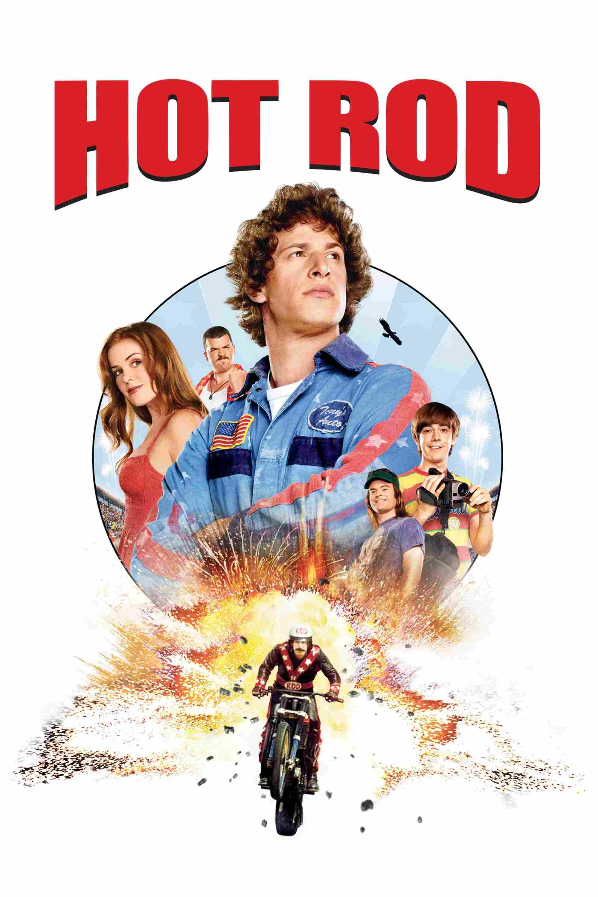 Poster chính thức của phim Phim Hài, Phim Hành Động "Anh Chàng Siêu Quậy" (Hot Rod - 2007), với sự tham gia của diễn viên Andy Samberg và Jorma Taccone.