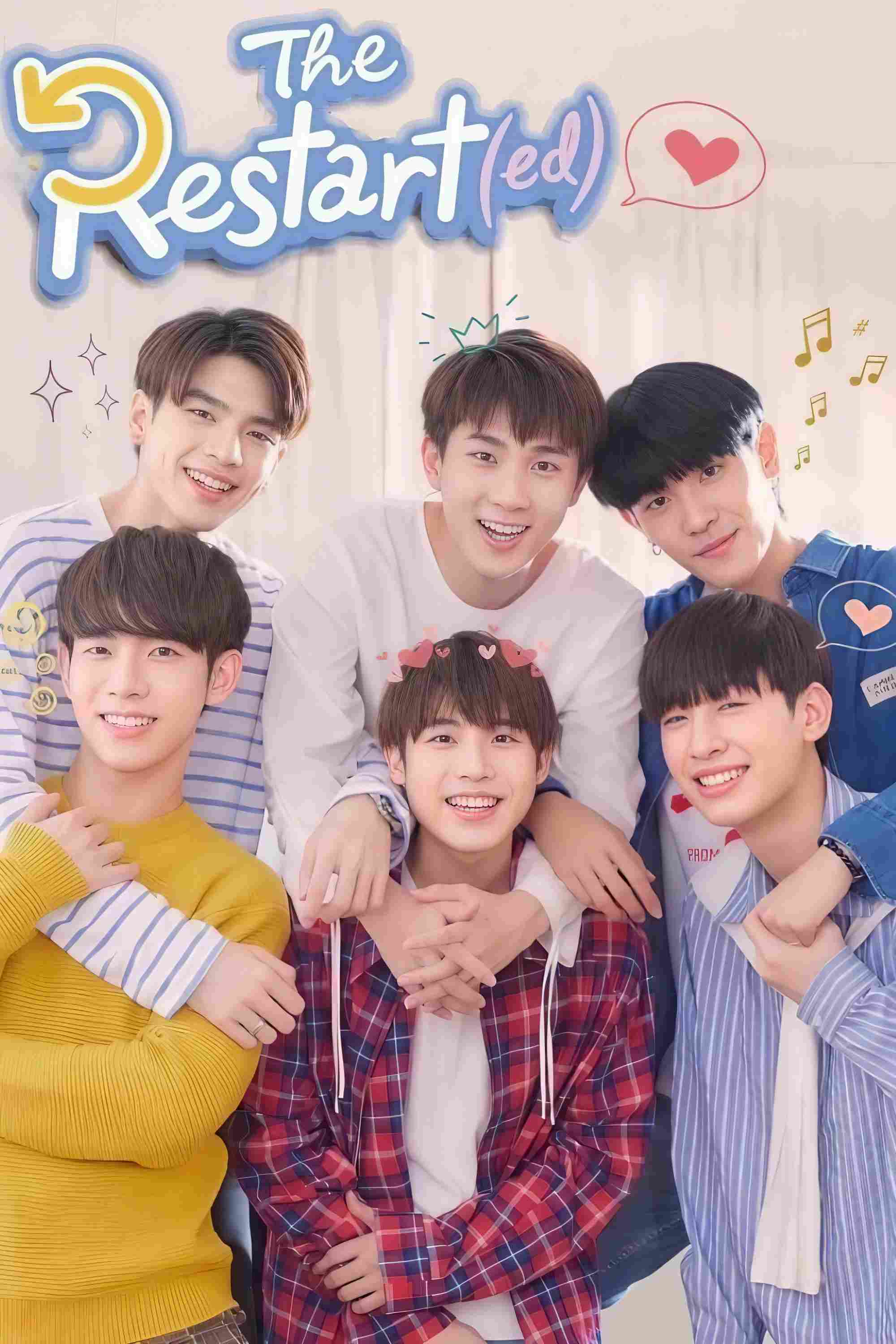 Poster chính thức của phim Phim Tâm Lý "Anh có thể yêu em lần nữa không?" (Restart(ed) - 2022), với sự tham gia của diễn viên Thanabat Yiampanomkun và Saranvut Nittayasuthi.
