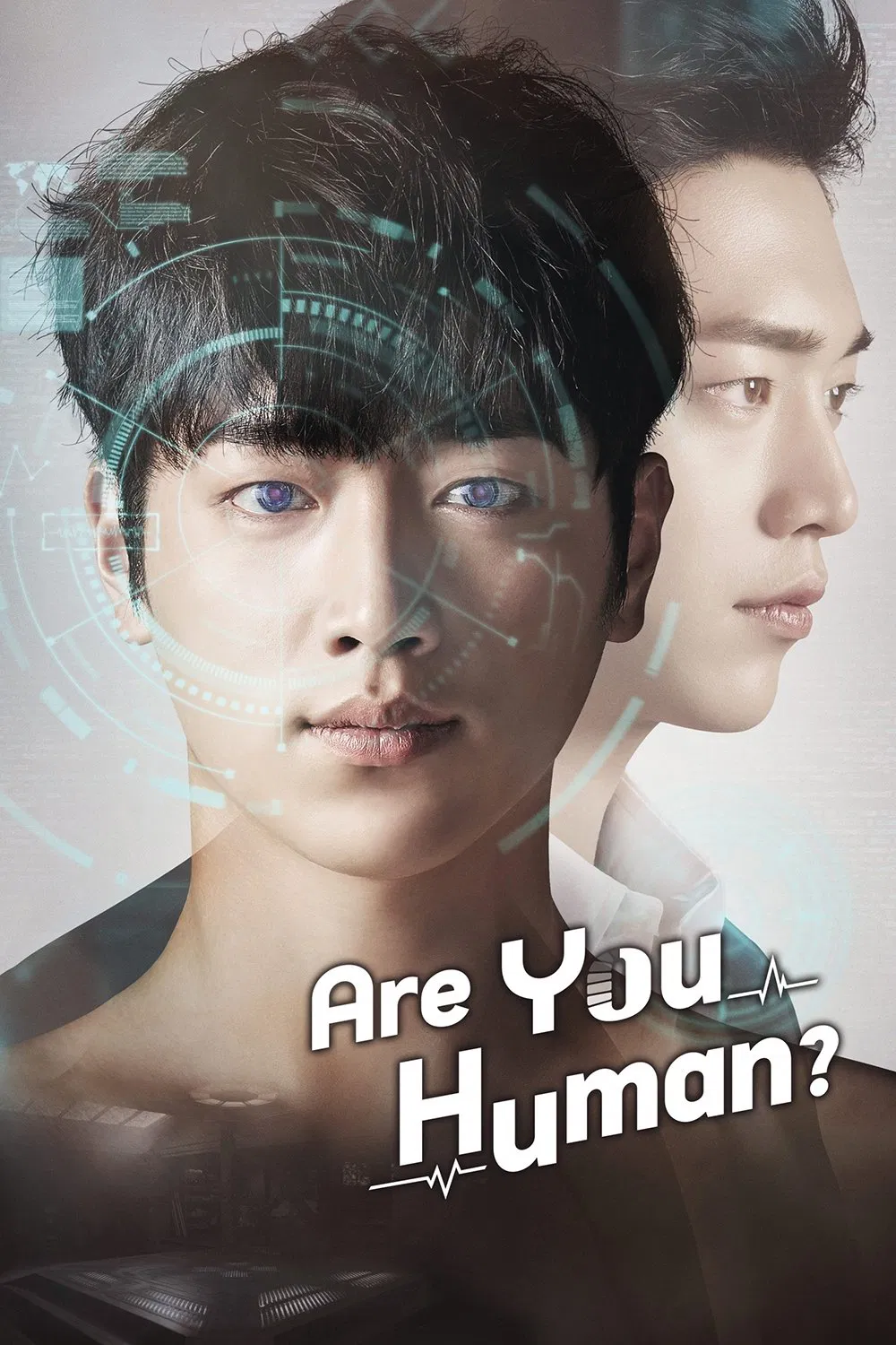 Poster chính thức của phim Phim Viễn Tưởng & Giả Tưởng, Phim Tâm Lý "Anh Cũng Là Con Người?" (Are You Human? - 2018), với sự tham gia của diễn viên Seo Kang-joon và Gong Seung-yeon.
