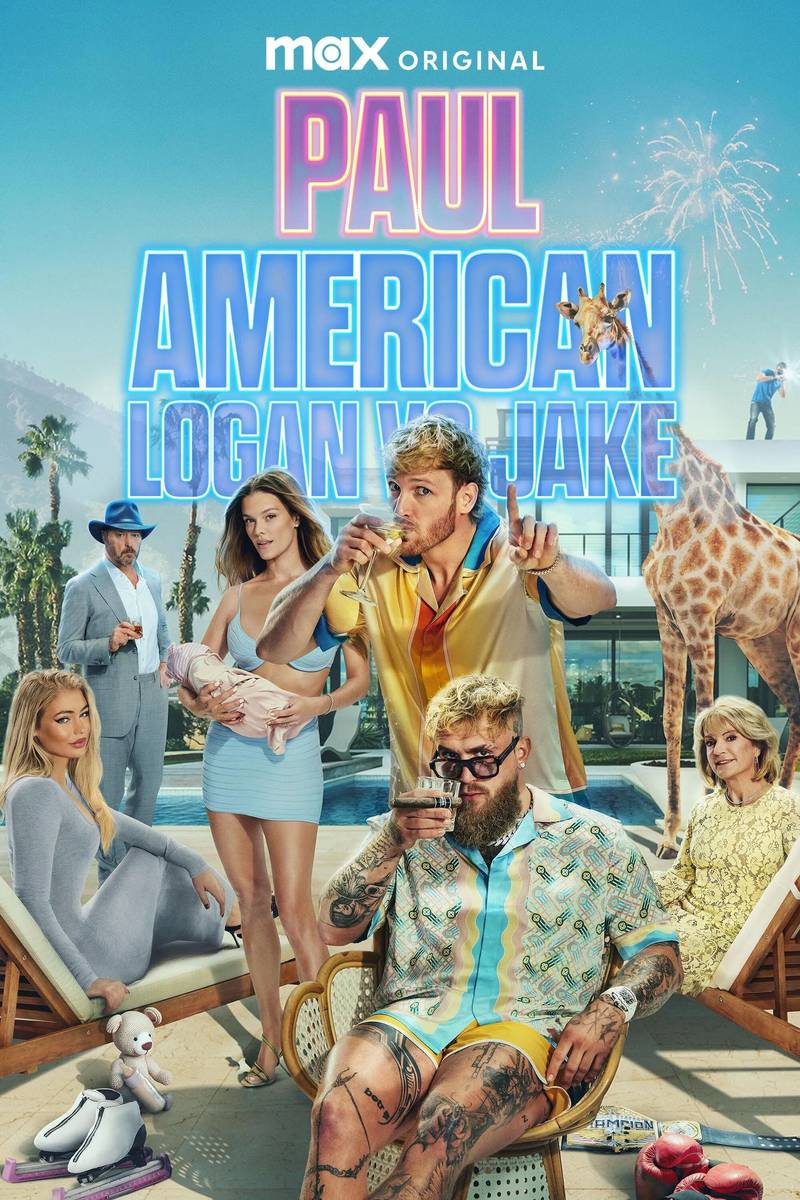 Poster chính thức của phim Truyền Hình Thực Tế "Anh Em Nhà Paul" (Paul American - 2025), với sự tham gia của diễn viên Jake Paul và Logan Paul.