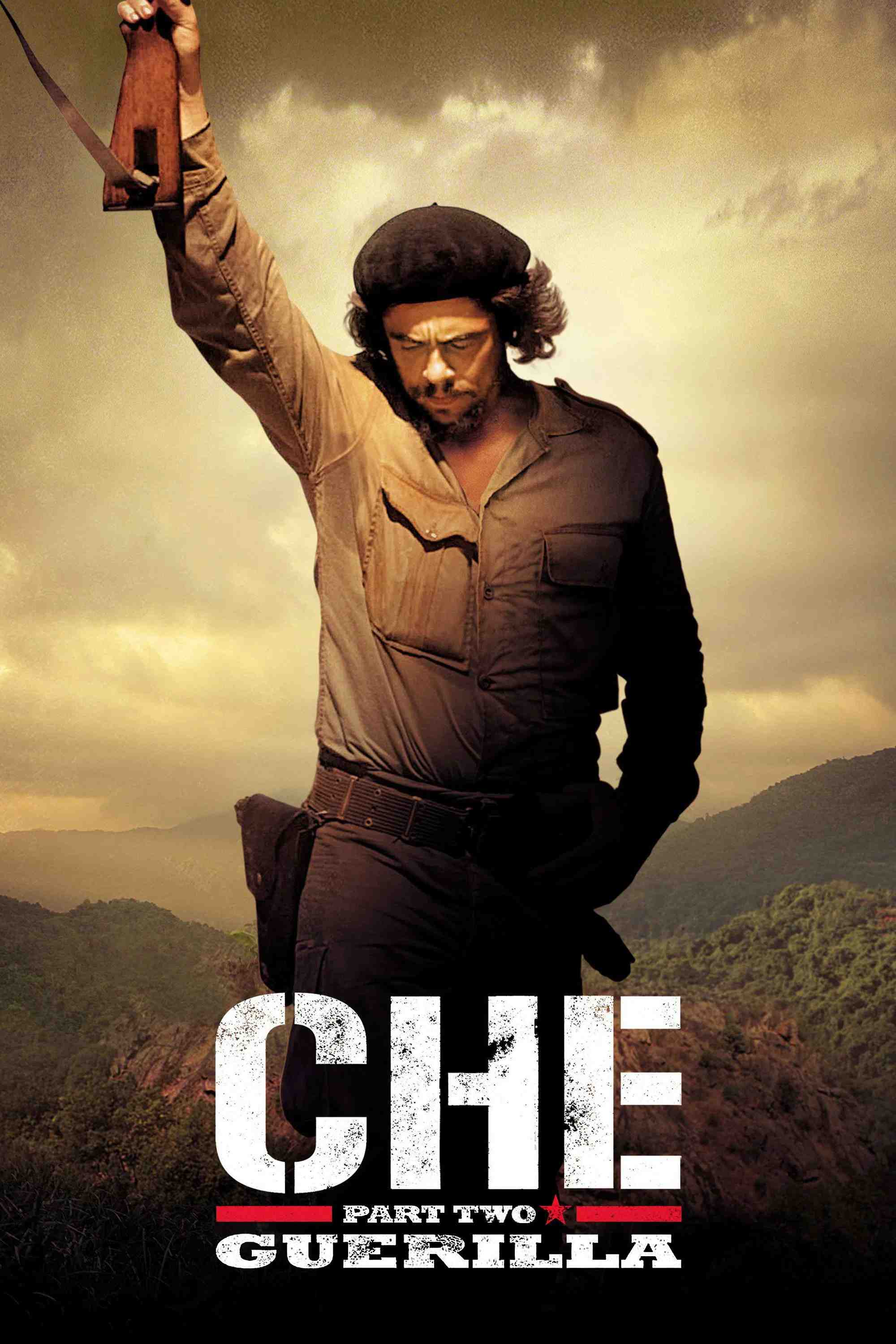 Poster chính thức của phim Phim Tâm Lý, Phim Lịch Sử "Anh Hùng Che 2" (Che: Part Two - 2008), với sự tham gia của diễn viên Benicio del Toro và Carlos Bardem.
