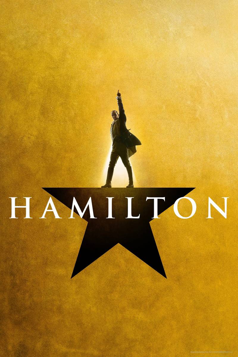 Poster chính thức của phim Phim Lịch Sử, Phim Tâm Lý "Anh Hùng Hamilton" (Hamilton - 2025), với sự tham gia của diễn viên Lin-Manuel Miranda và Leslie Odom Jr.