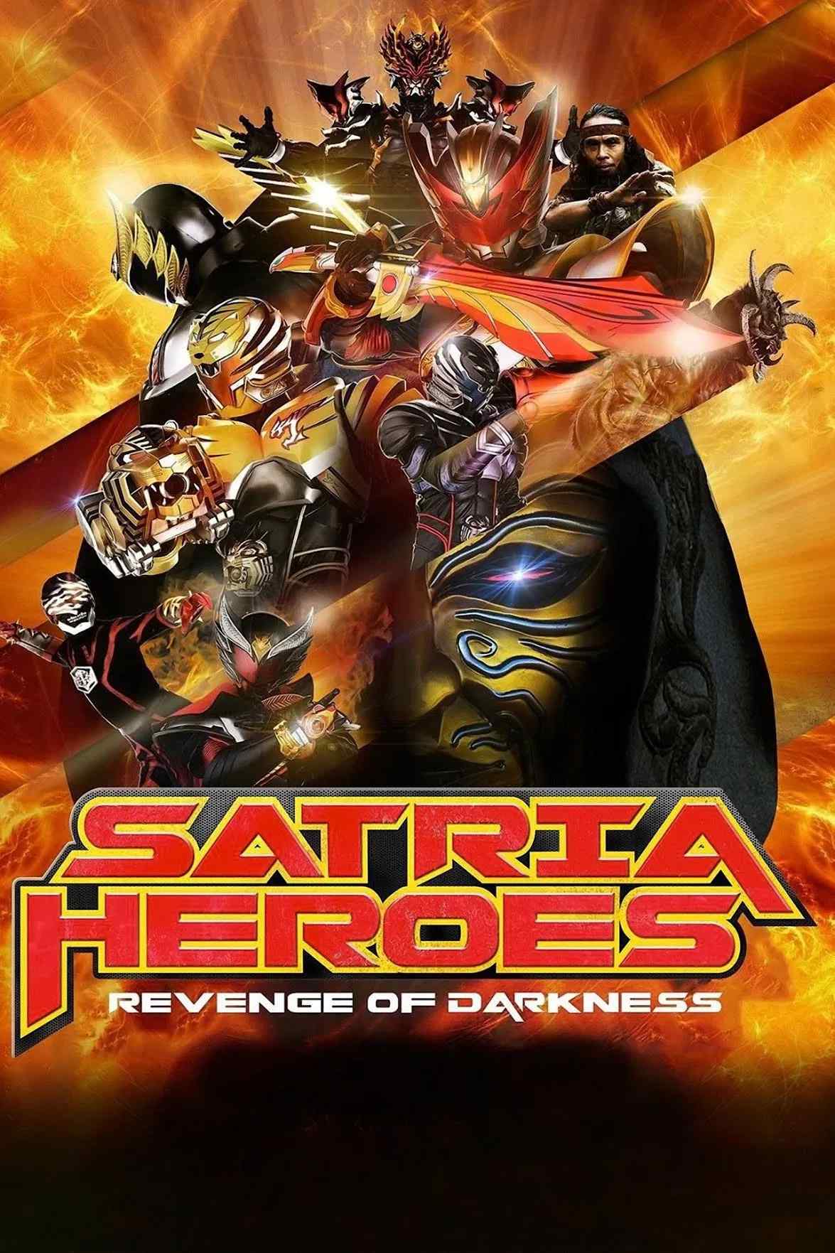 Poster chính thức của phim Phim Hành Động, Phim Viễn Tưởng "Anh hùng Satria: Bóng tối báo thù" (Satria Heroes: Revenge of Darkness - 2017), với sự tham gia của diễn viên Christian Loho và Yayan Ruhian.