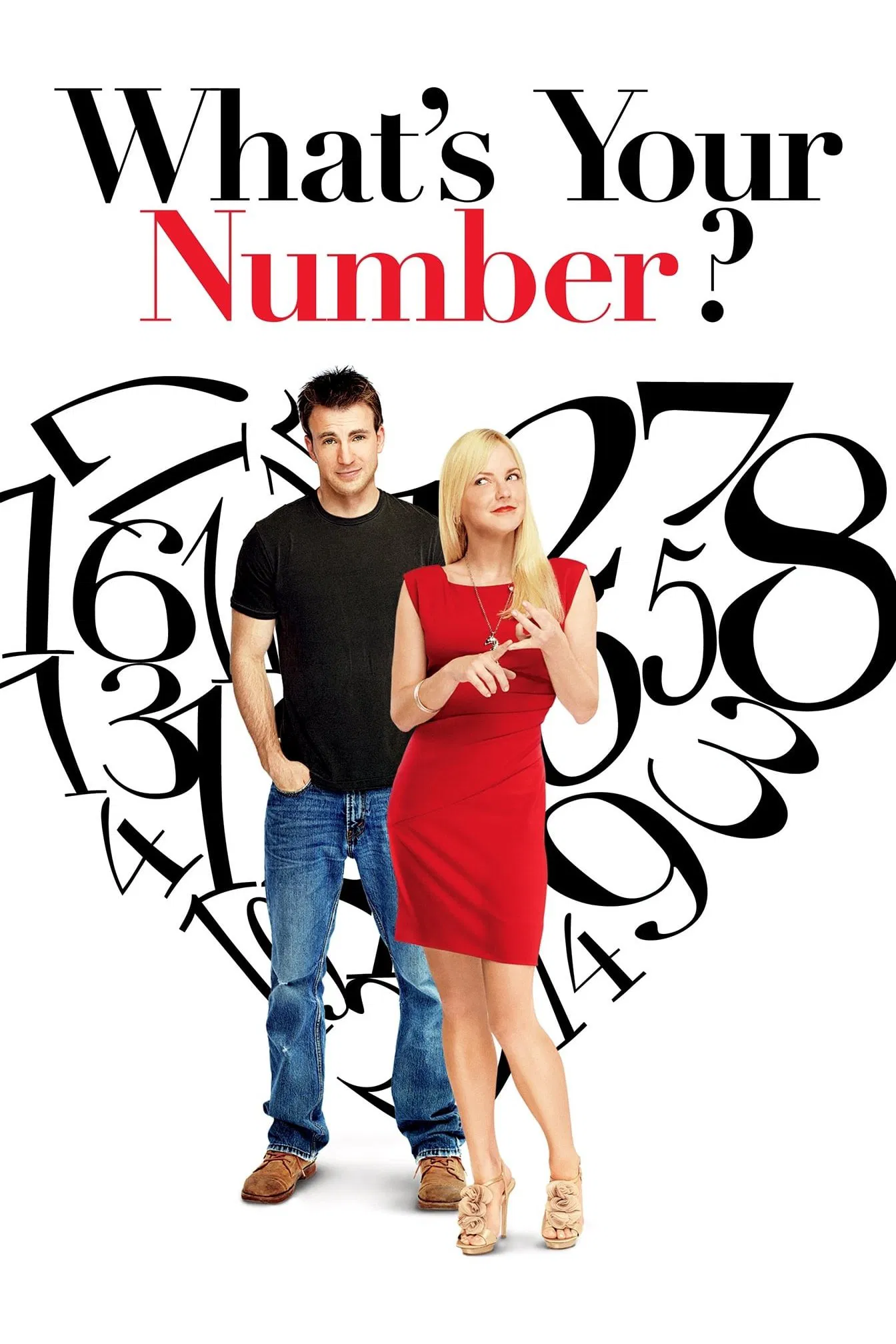 Poster chính thức của phim Phim Hài, Phim Tình Cảm "Anh Là Số Mấy?" (What's Your Number? - 2011), với sự tham gia của diễn viên Anna Faris và Chris Evans.