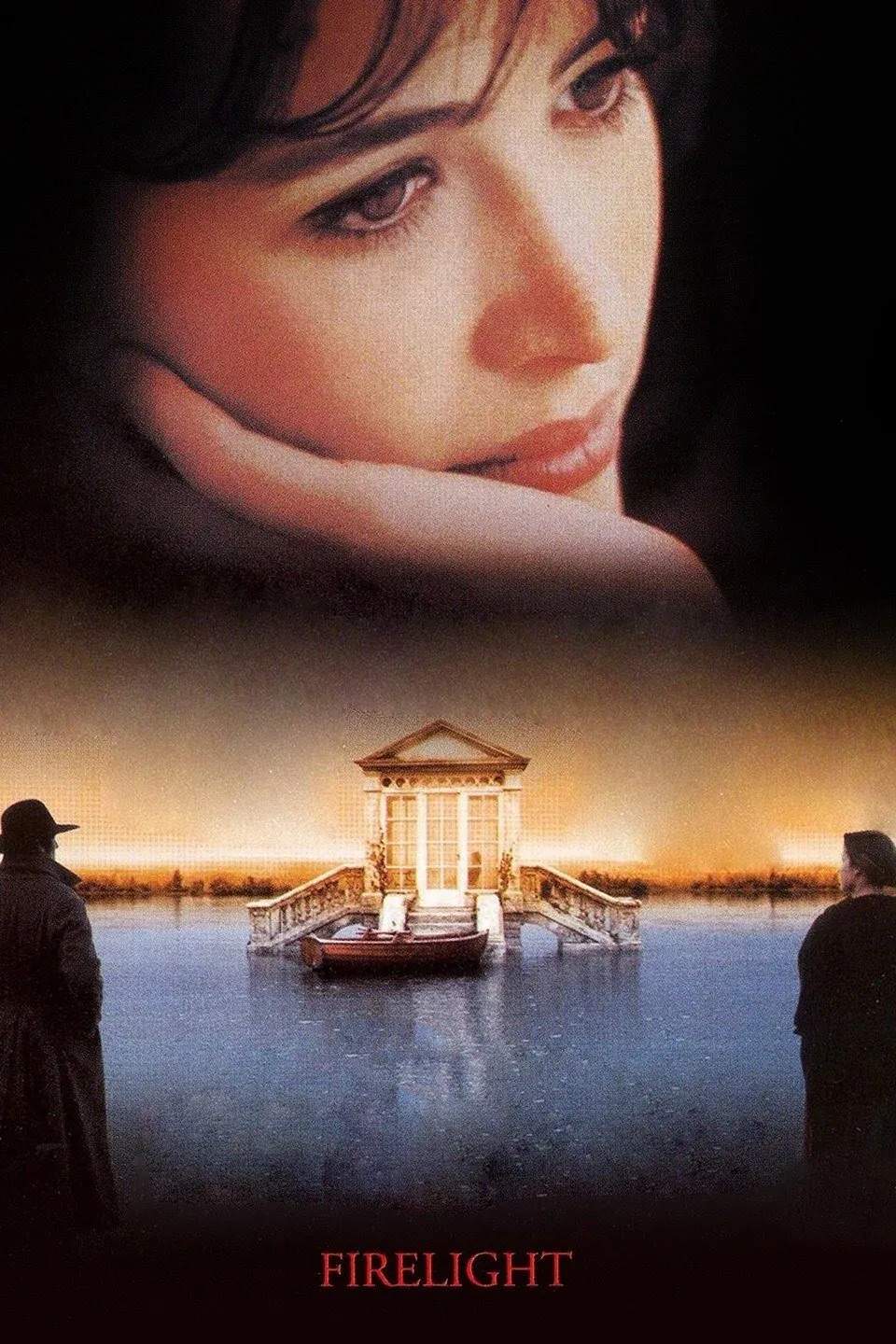 Poster chính thức của phim Phim Tình Cảm, Phim Tâm Lý "Ánh Lửa" (Firelight - 1998), với sự tham gia của diễn viên Sophie Marceau và Stephen Dillane.