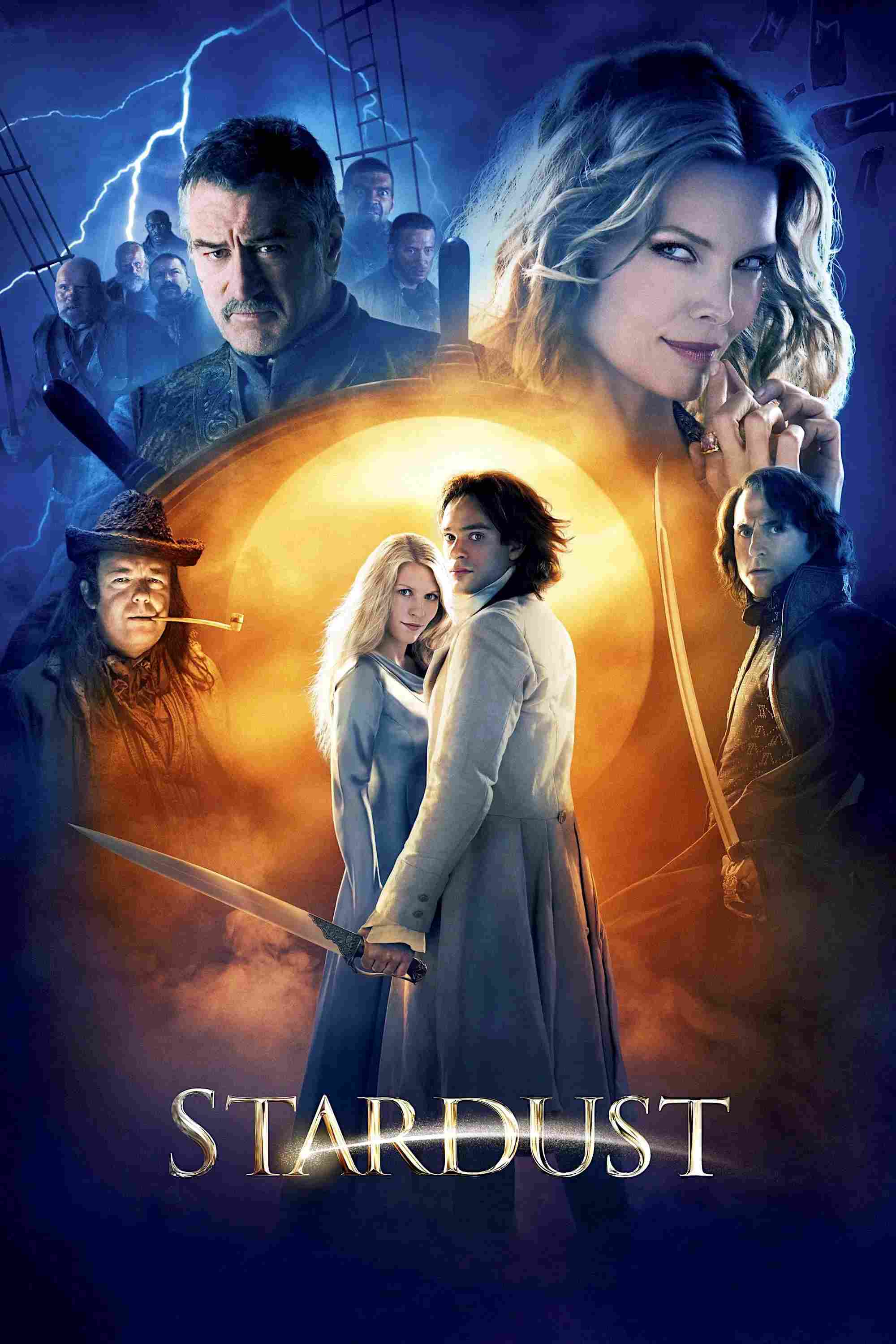 Poster chính thức của phim Phim Phiêu Lưu, Phim Giả Tượng "Ánh Sao Ma Thuật" (Stardust - 2007), với sự tham gia của diễn viên Charlie Cox và Claire Danes.