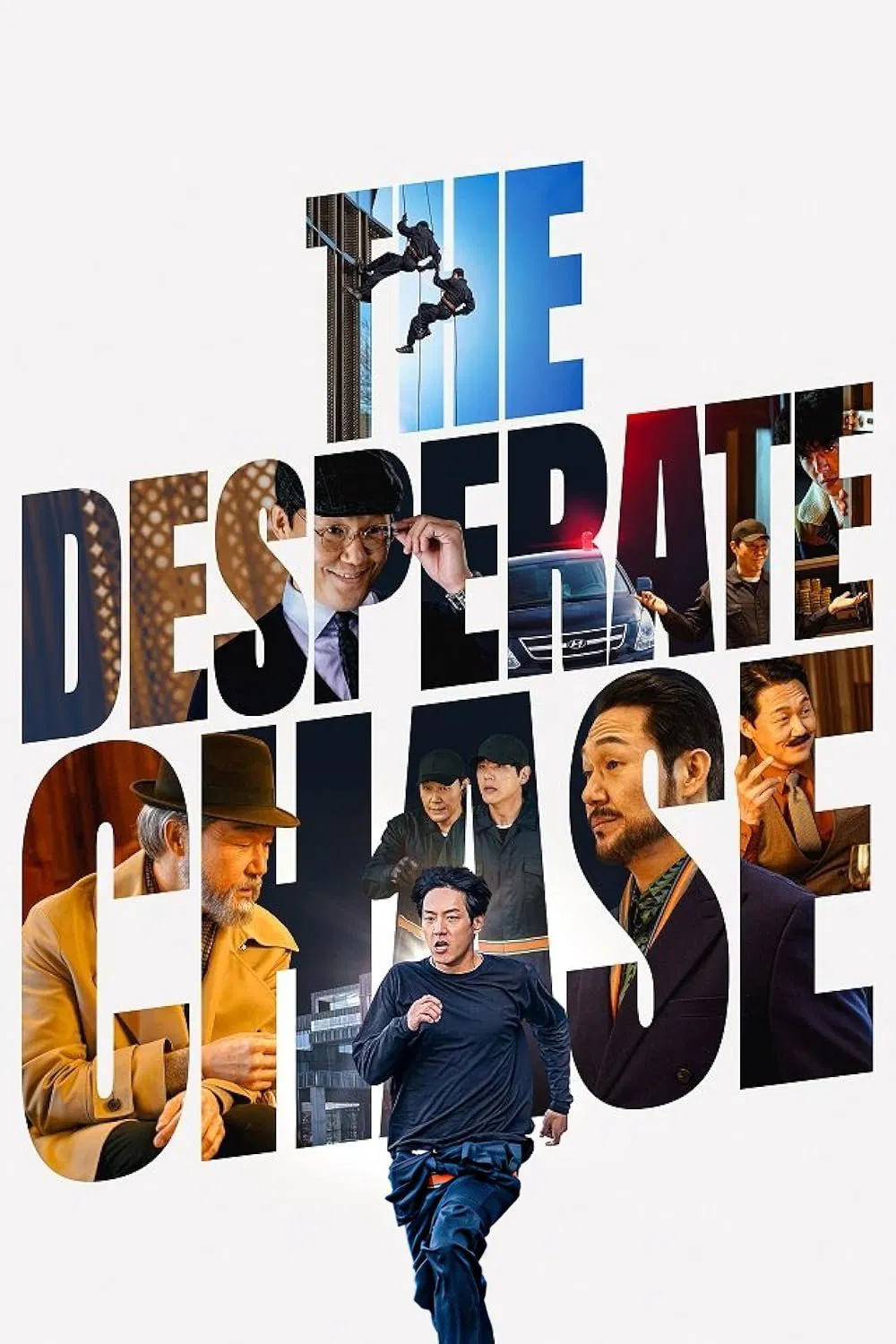 Poster chính thức của phim Phim Hành Động, Phim Phiêu Lưu "Anh Trai Vượt Mọi Tam Tai" (The Desperate Chase - 2024), với sự tham gia của diễn viên Park Sung-woong và Kwak Si-yang.
