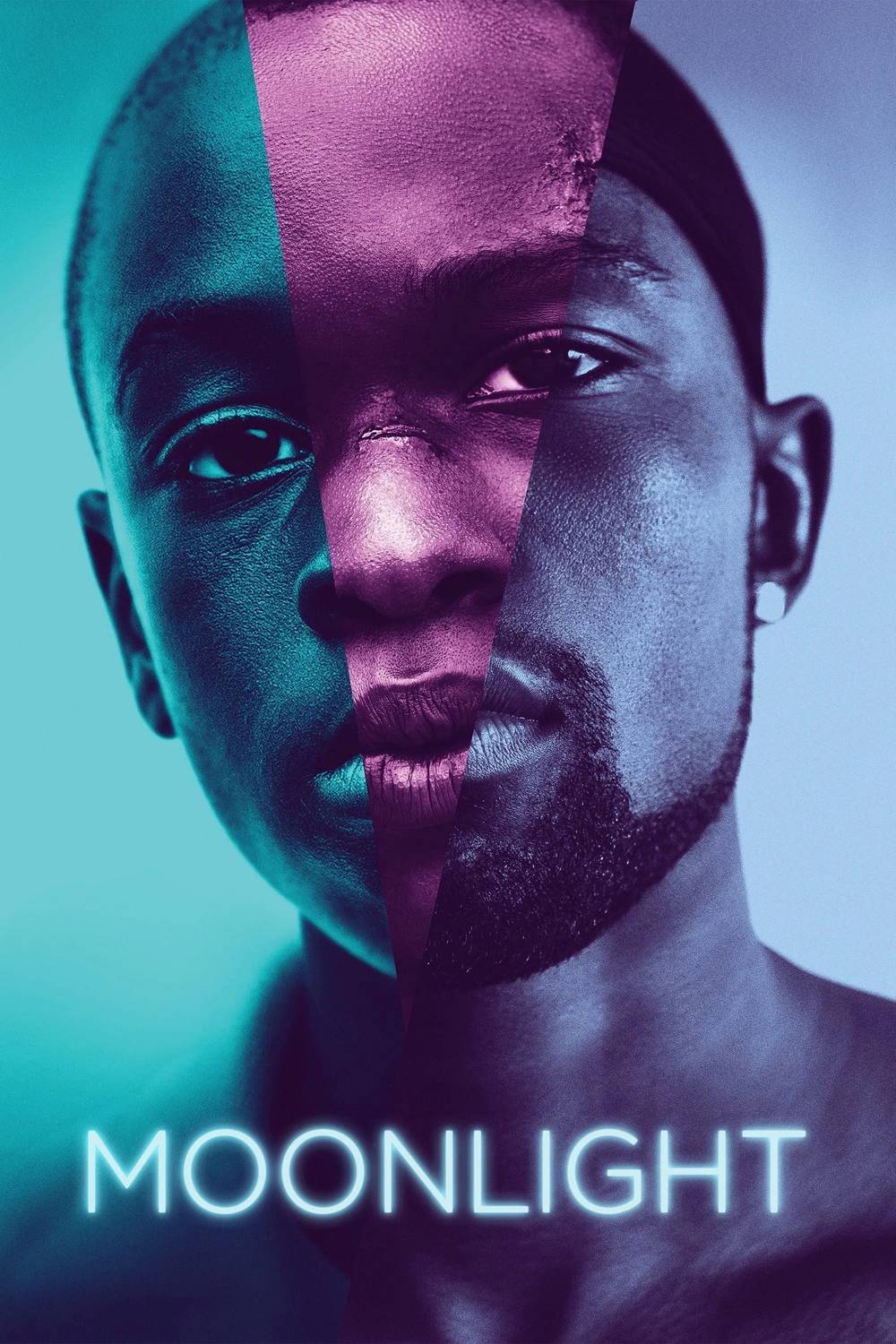 Poster chính thức của phim Phim Tâm Lý "Ánh Trăng" (Moonlight - 2016), với sự tham gia của diễn viên Trevante Rhodes và André Holland.
