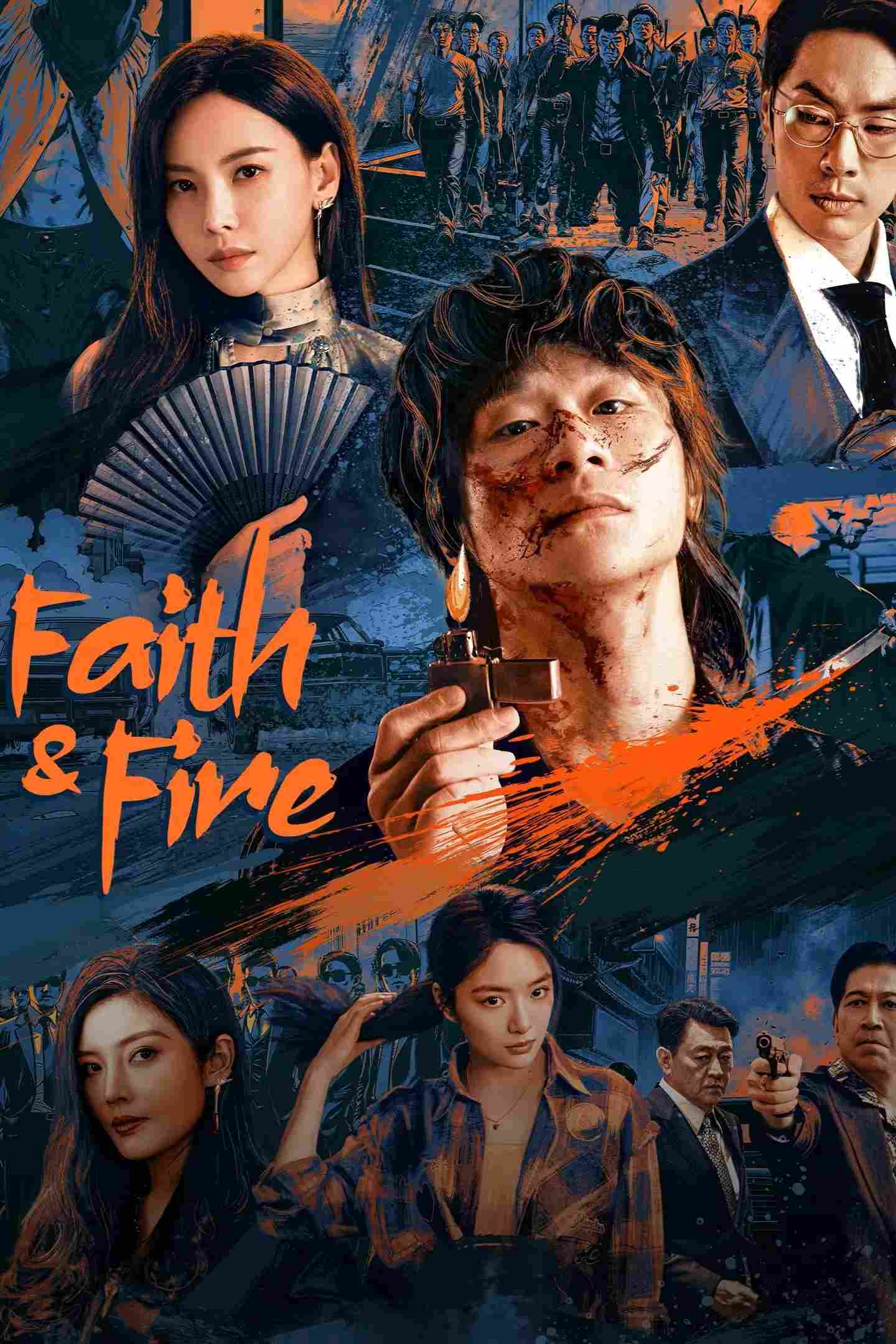Poster chính thức của phim Phim Tâm Lý "Anh Vũ" (Faith & Fire - 2025), với sự tham gia của diễn viên Ye Liu và Ngô Kiến Hào.