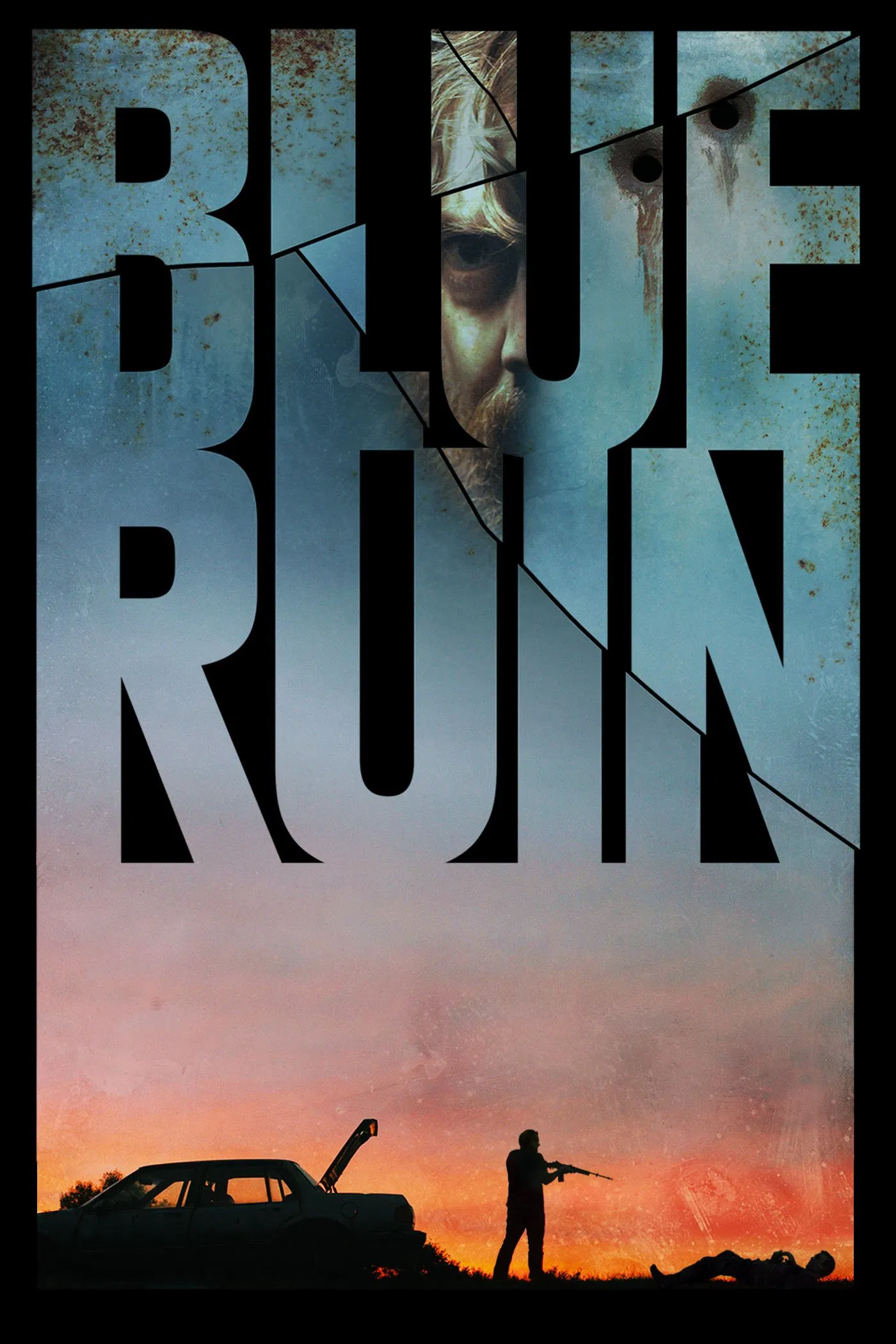 Poster chính thức của phim Phim Hình Sự, Phim Giật Gân "Ánh Xanh Tiều Tụy" (Blue Ruin - 2014), với sự tham gia của diễn viên Macon Blair và Devin Ratray.