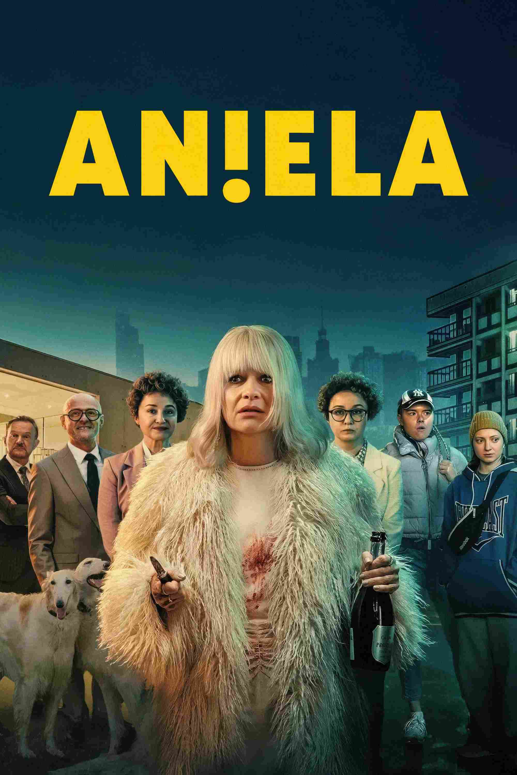 Poster chính thức của phim Phim Hài, Phim Tâm Lý "Aniela" (Aniela - 2025), với sự tham gia của diễn viên Małgorzata Kożuchowska và Jacek Poniedziałek.