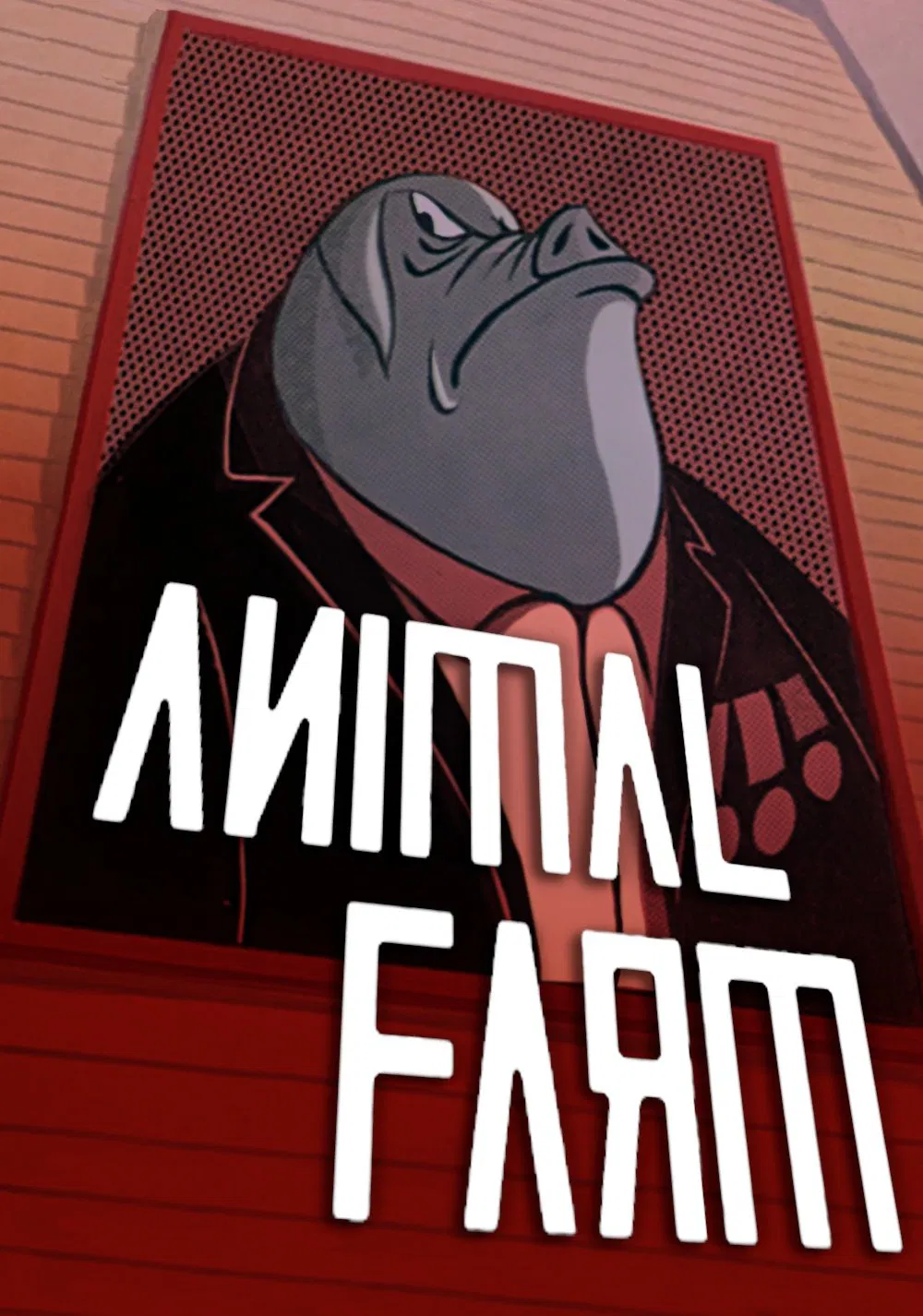 Poster chính thức của phim Phim Hoạt Hình, Phim Tâm Lý "Animal Farm" (Animal Farm - 1954), với sự tham gia của diễn viên Gordon Heath và Maurice Denham.