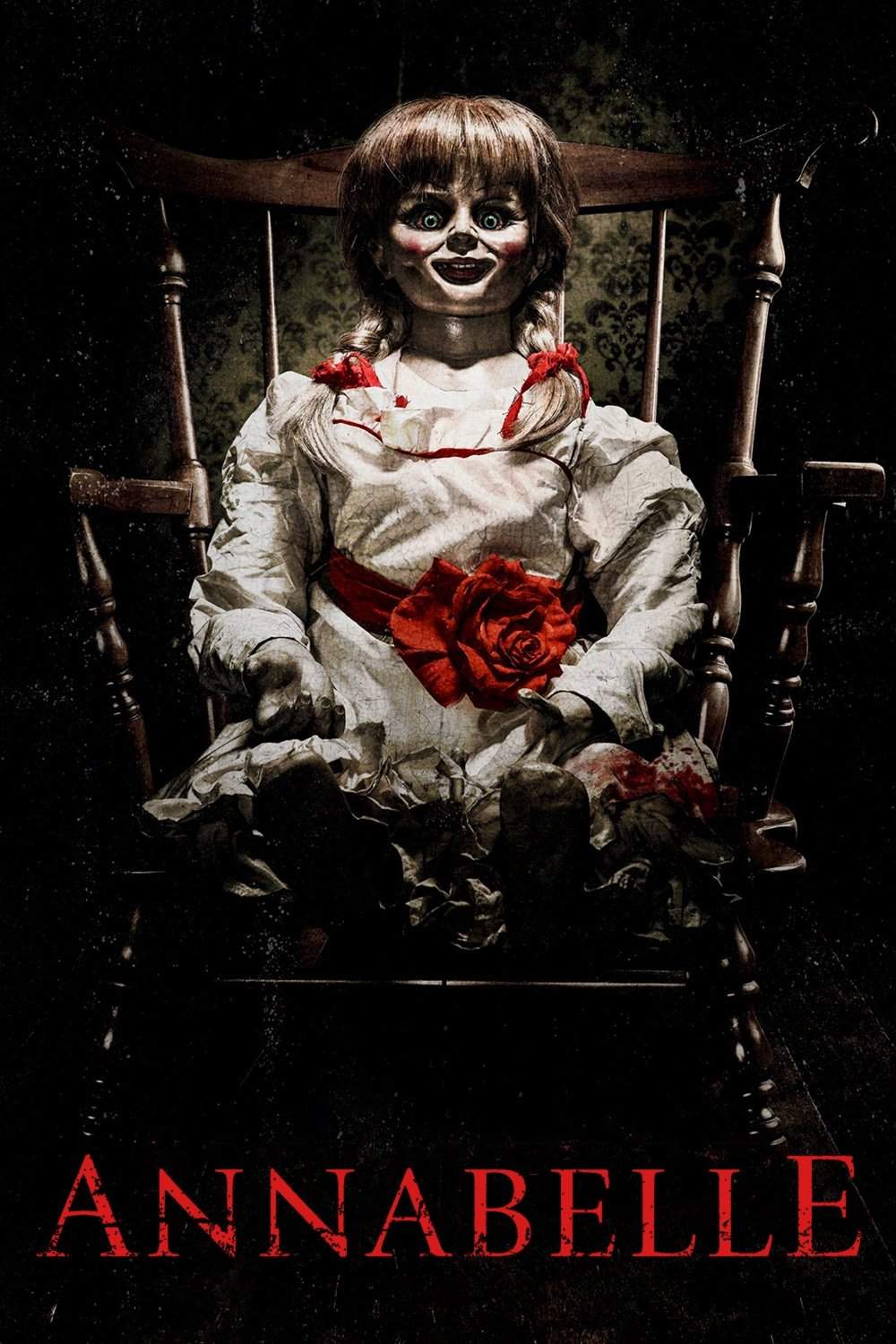 Poster chính thức của phim Phim Kinh Dị "Annabelle" (Annabelle - 2014), với sự tham gia của diễn viên Annabelle Wallis và Ward Horton.