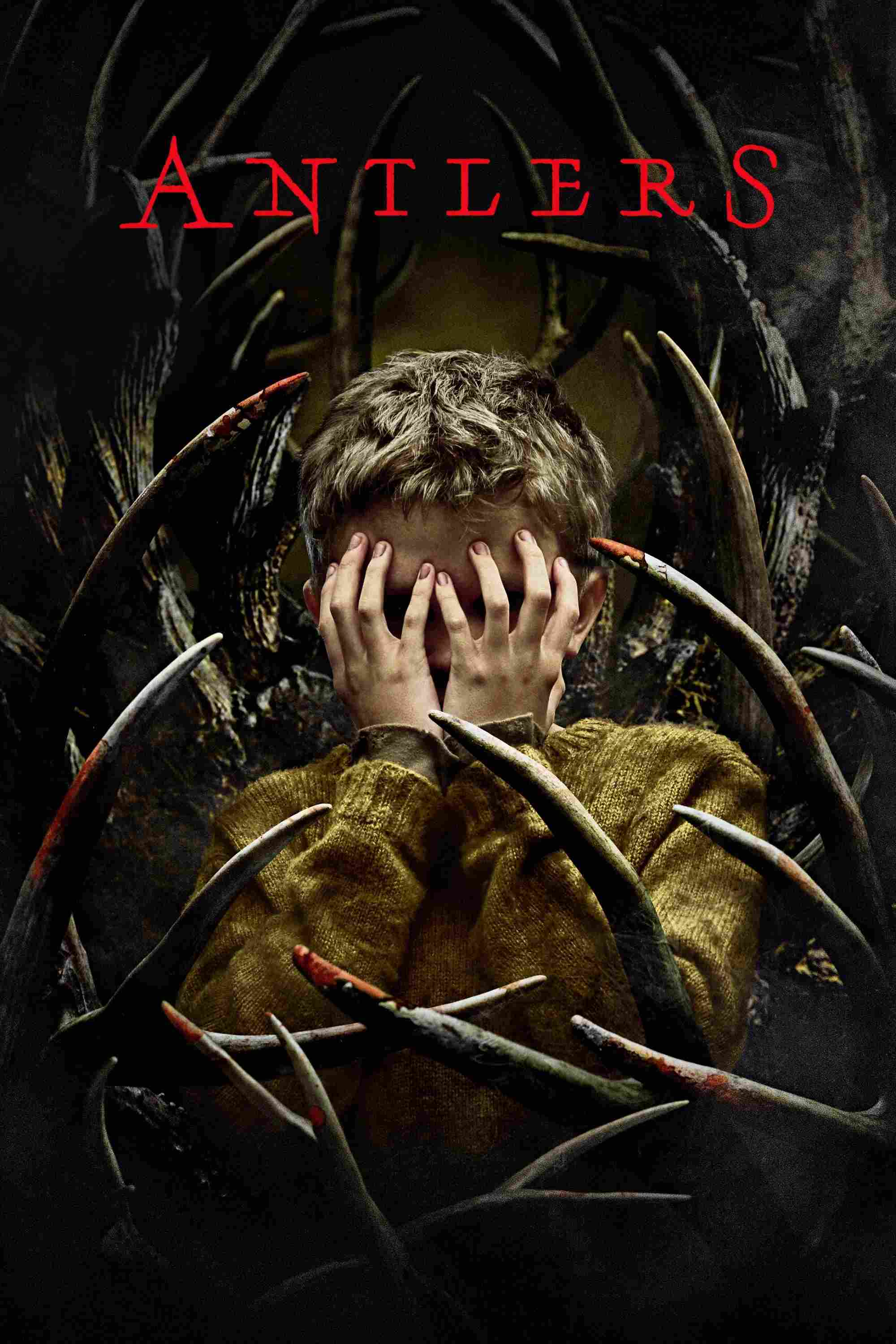 Poster chính thức của phim Phim Tâm Lý, Phim Kinh Dị "Antlers" (Antlers - 2021), với sự tham gia của diễn viên Keri Russell và Jesse Plemons.