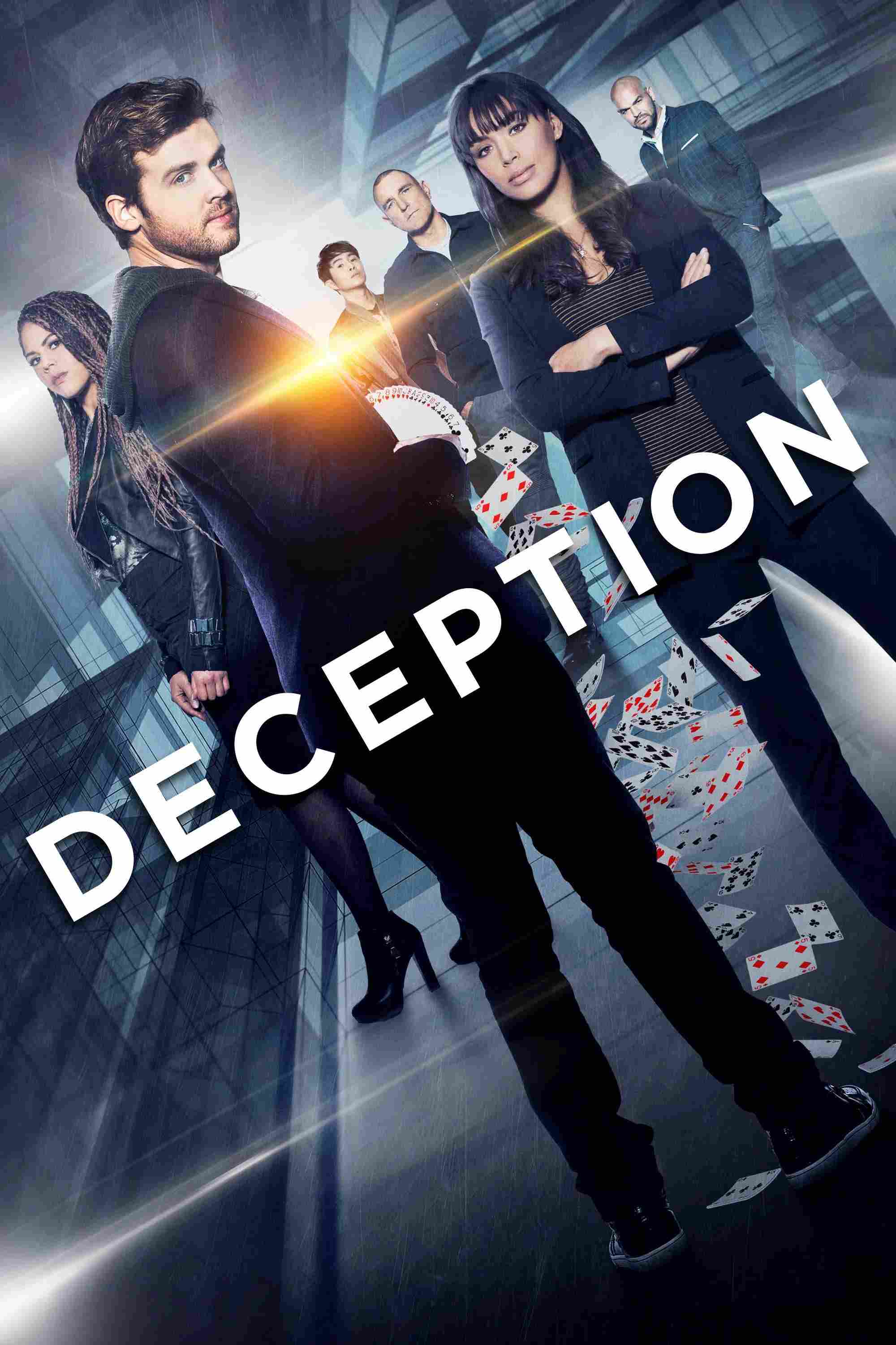 Poster chính thức của phim Phim Tâm Lý, Phim Hình Sự "Ảo Ảnh" (Deception - 2018), với sự tham gia của diễn viên Jack Cutmore-Scott và Ilfenesh Hadera.