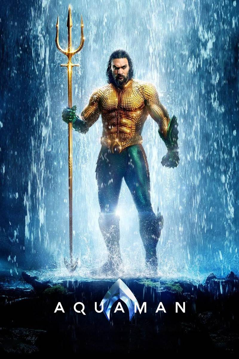 Poster chính thức của phim Phim Hành Động, Phim Phiêu Lưu "Aquaman: Đế Vương Atlantis" (Aquaman - 2018), với sự tham gia của diễn viên Jason Momoa và Amber Heard.