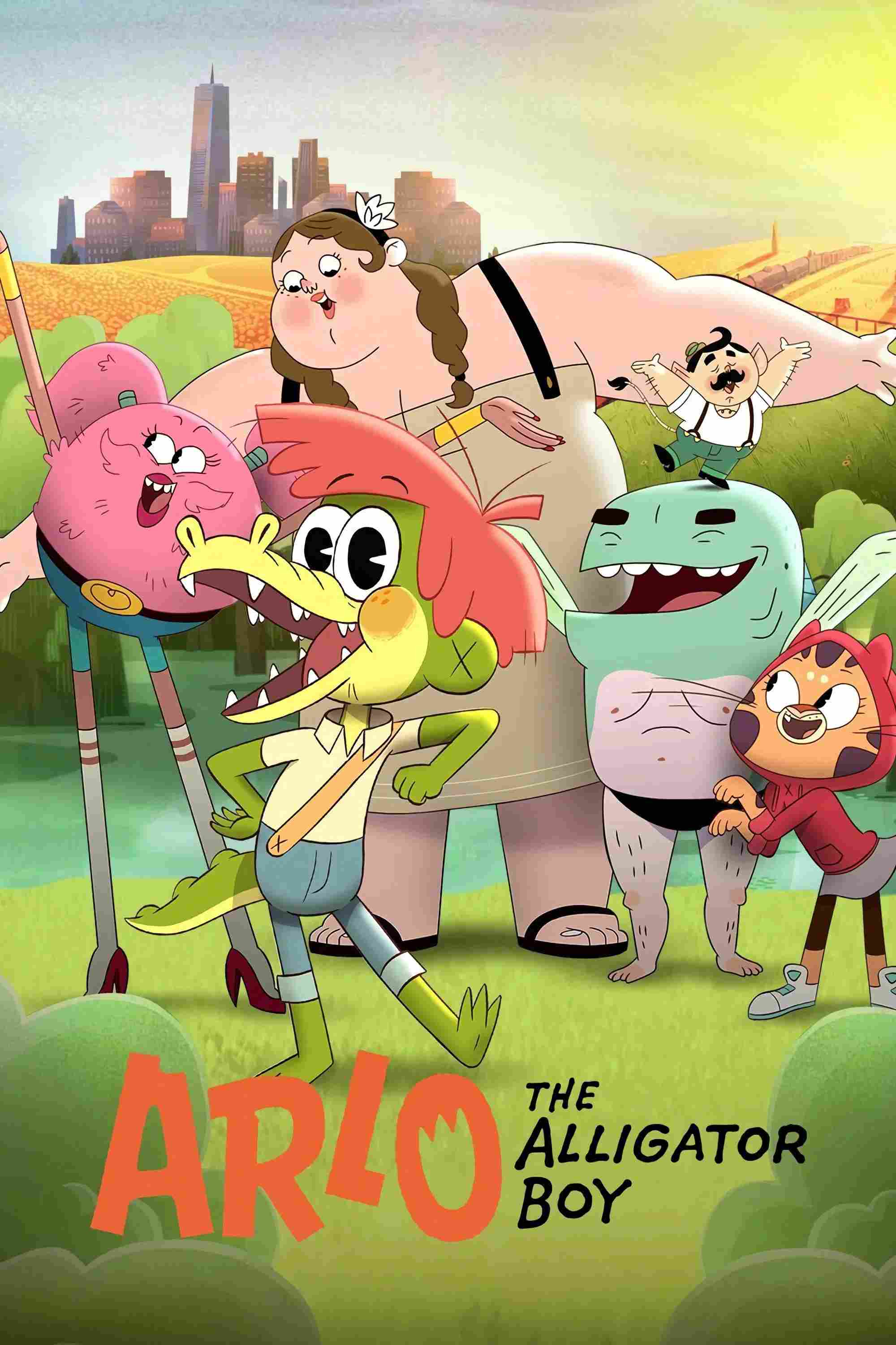 Poster chính thức của phim Phim Hoạt Hình, Phim Hài "Arlo – Cậu Bé Cá Sấu" (Arlo the Alligator Boy - 2021), với sự tham gia của diễn viên Michael J. Woodard và Mary Lambert.