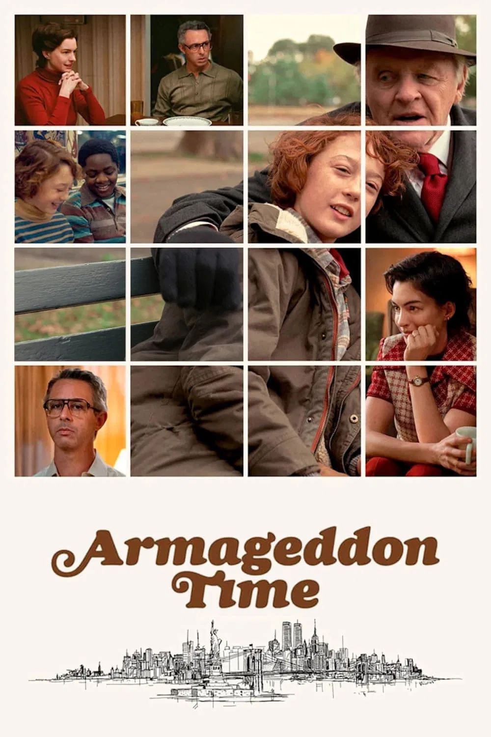 Poster chính thức của phim Phim Tâm Lý "Armageddon Time" (Armageddon Time - 2022), với sự tham gia của diễn viên Banks Repeta và Anne Hathaway.