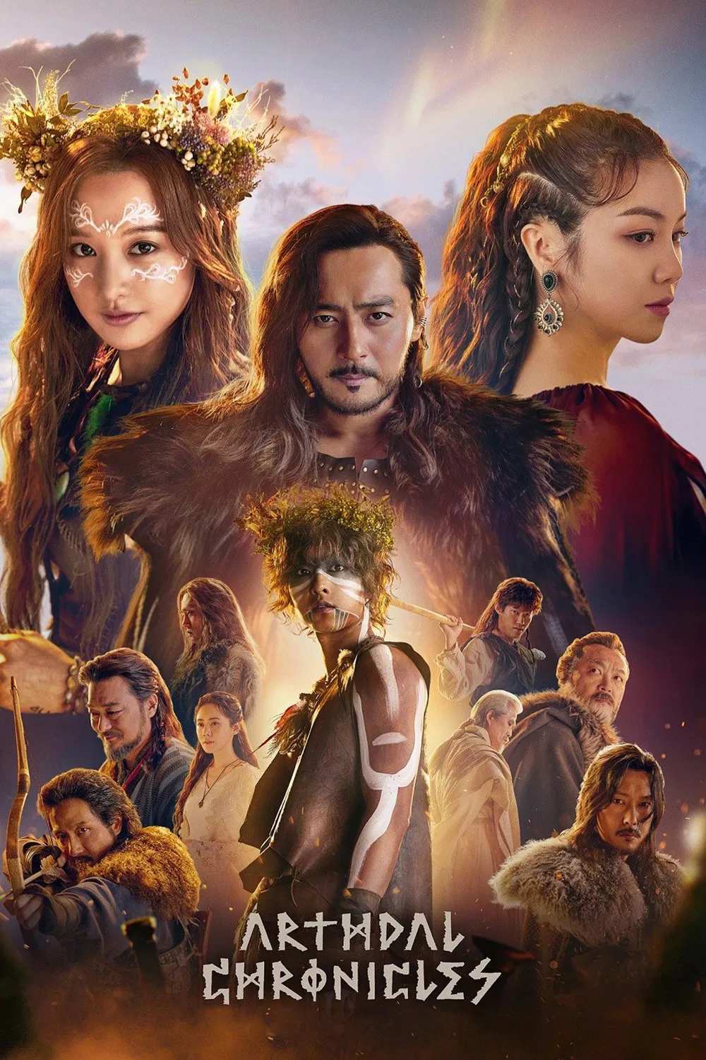 Poster chính thức của phim Phim Tâm Lý, Phim Hành Động & Phiêu Lưu "Arthdal Niên Sử Ký 2: Thanh Gươm Của Aramun" (Arthdal Chronicles - 2019), với sự tham gia của diễn viên Lee Joon-gi và Shin Se-kyung.