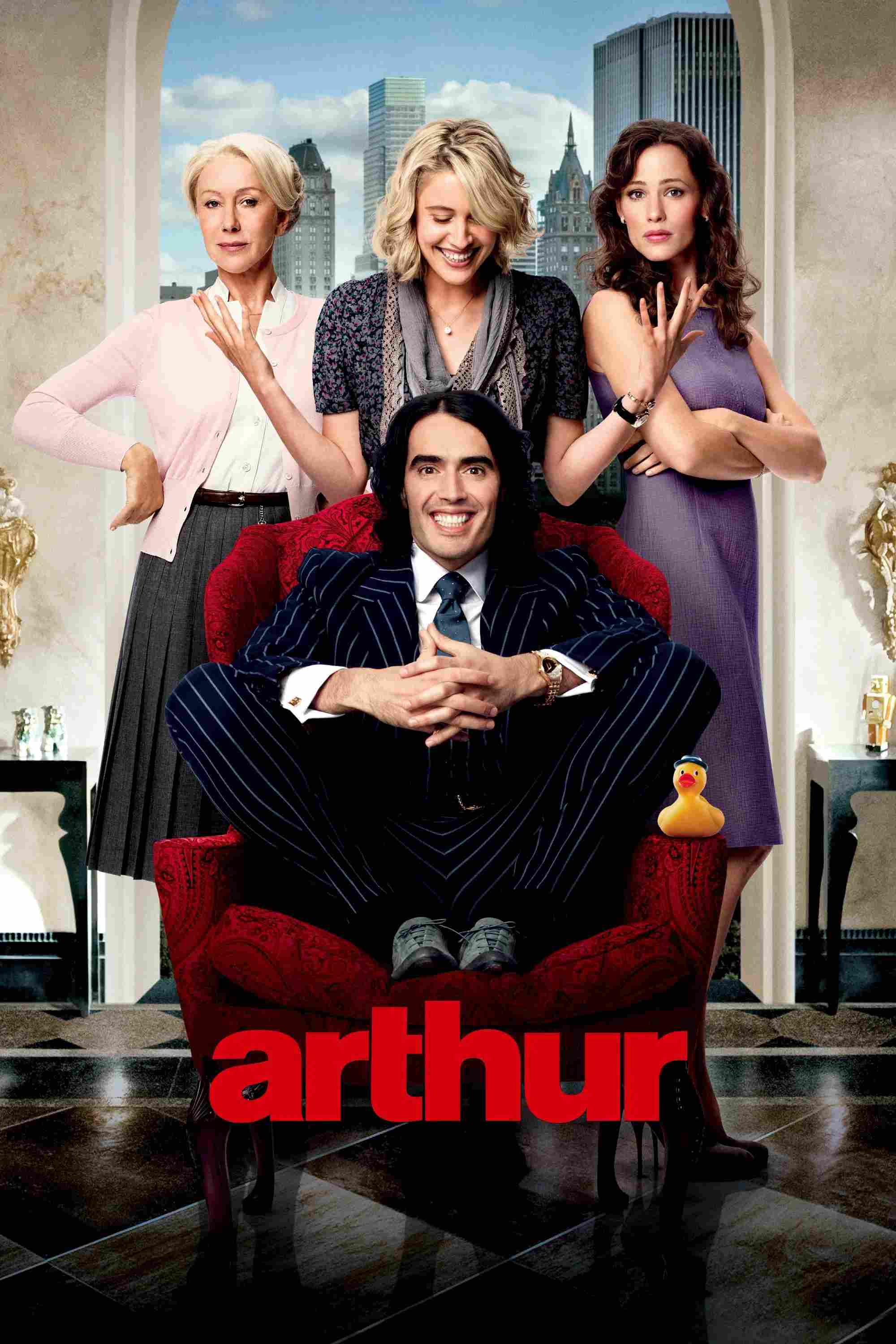 Poster chính thức của phim Phim Hài, Phim Tình Cảm "Arthur" (Arthur - 2011), với sự tham gia của diễn viên Russell Brand và Helen Mirren.