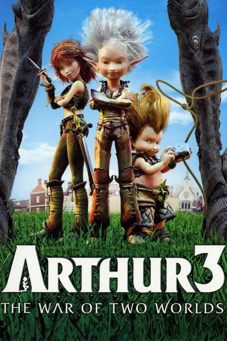 Poster chính thức của phim Phim Hoạt Hình, Phim Phiêu Lưu "Arthur 3- Cuộc Chiến Của 2 Thế Giới" (Arthur 3: The War of the Two Worlds - 2010), với sự tham gia của diễn viên Freddie Highmore và Mia Farrow.
