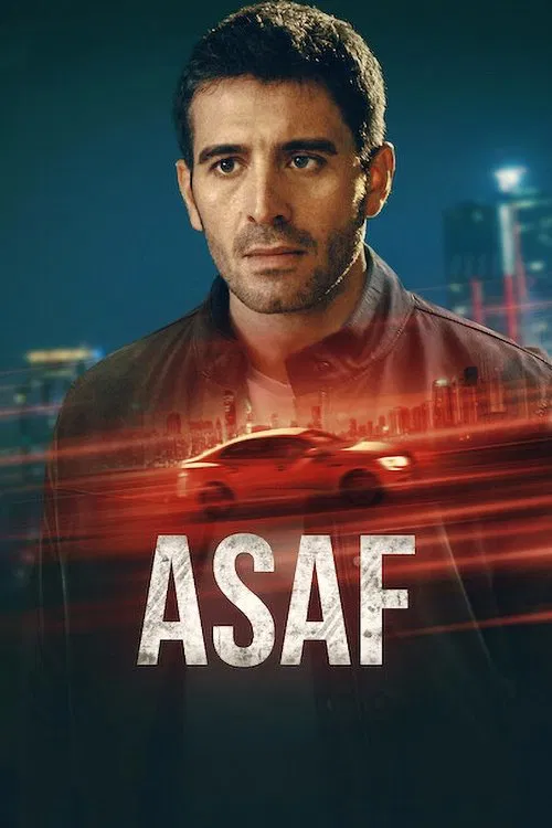 Poster chính thức của phim Phim Tâm Lý, Phim Hình Sự "Asaf" (Asaf - 2024), với sự tham gia của diễn viên Cihangir Ceyhan và Ahmet Rıfat Şungar.