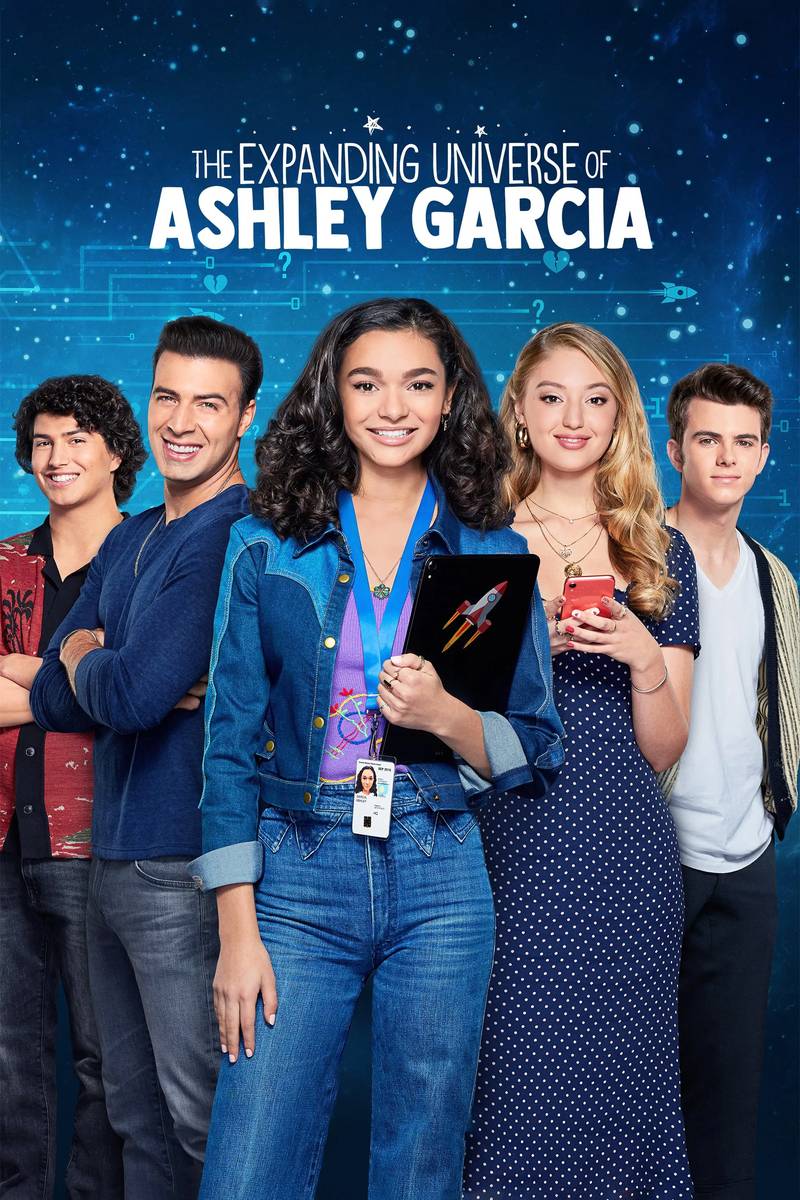 Poster chính thức của phim Phim Hài "Ashley Garcia: Thiên Tài Đang Yêu (Phần 1)" (Ashley Garcia: Genius in Love - 2020), với sự tham gia của diễn viên Paulina Chávez và Reed Horstmann.