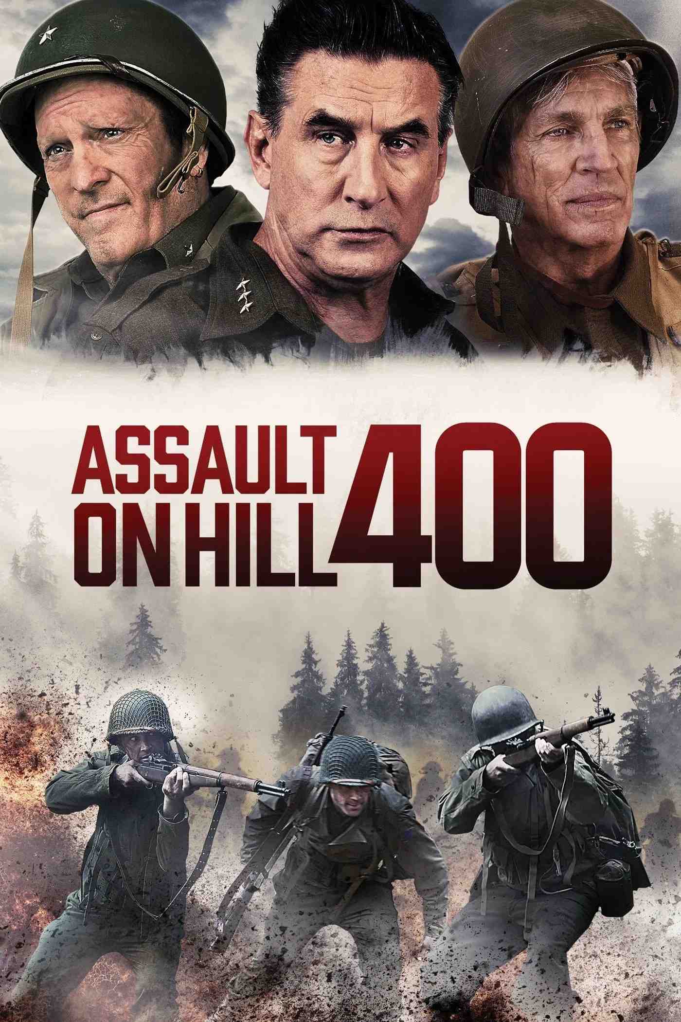 Poster chính thức của phim Phim Chiến Tranh, Phim Hành Động "Assault on Hill 400" (Assault on Hill 400 - 2023), với sự tham gia của diễn viên William Baldwin và Michael Madsen.
