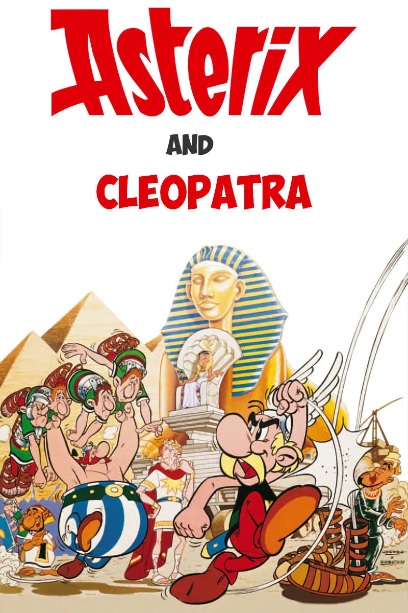 Poster chính thức của phim Phim Gia Đình, Phim Hoạt Hình "Asterix Và Nữ Hoàng Ai Cập" (Asterix and Cleopatra - 1968), với sự tham gia của diễn viên Roger Carel và Jacques Morel.