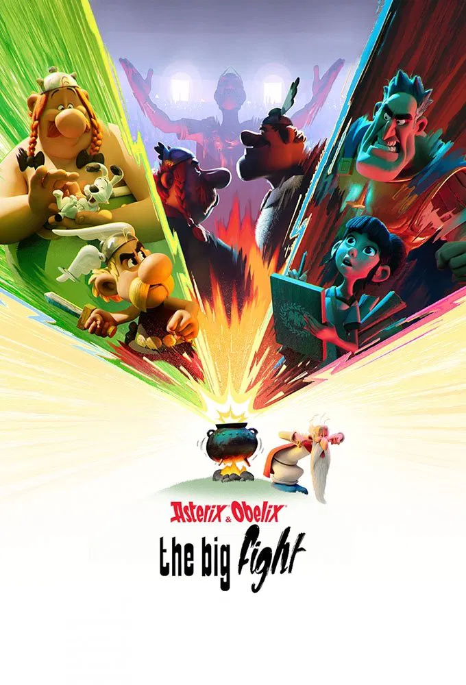 Poster chính thức của phim Phim Hoạt Hình, Phim Hành Động & Phiêu Lưu "Astérix Và Obélix: Cuộc Đấu Của Các Thủ Lĩnh" (Asterix & Obelix: The Big Fight - 2025), với sự tham gia của diễn viên Alain Chabat và Gilles Lellouche.
