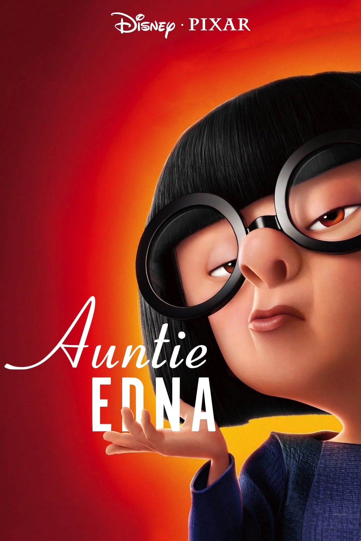 Poster chính thức của phim Phim Hoạt Hình, Phim Hài "Auntie Edna" (Auntie Edna - 2018), với sự tham gia của diễn viên Brad Bird và Craig T. Nelson.