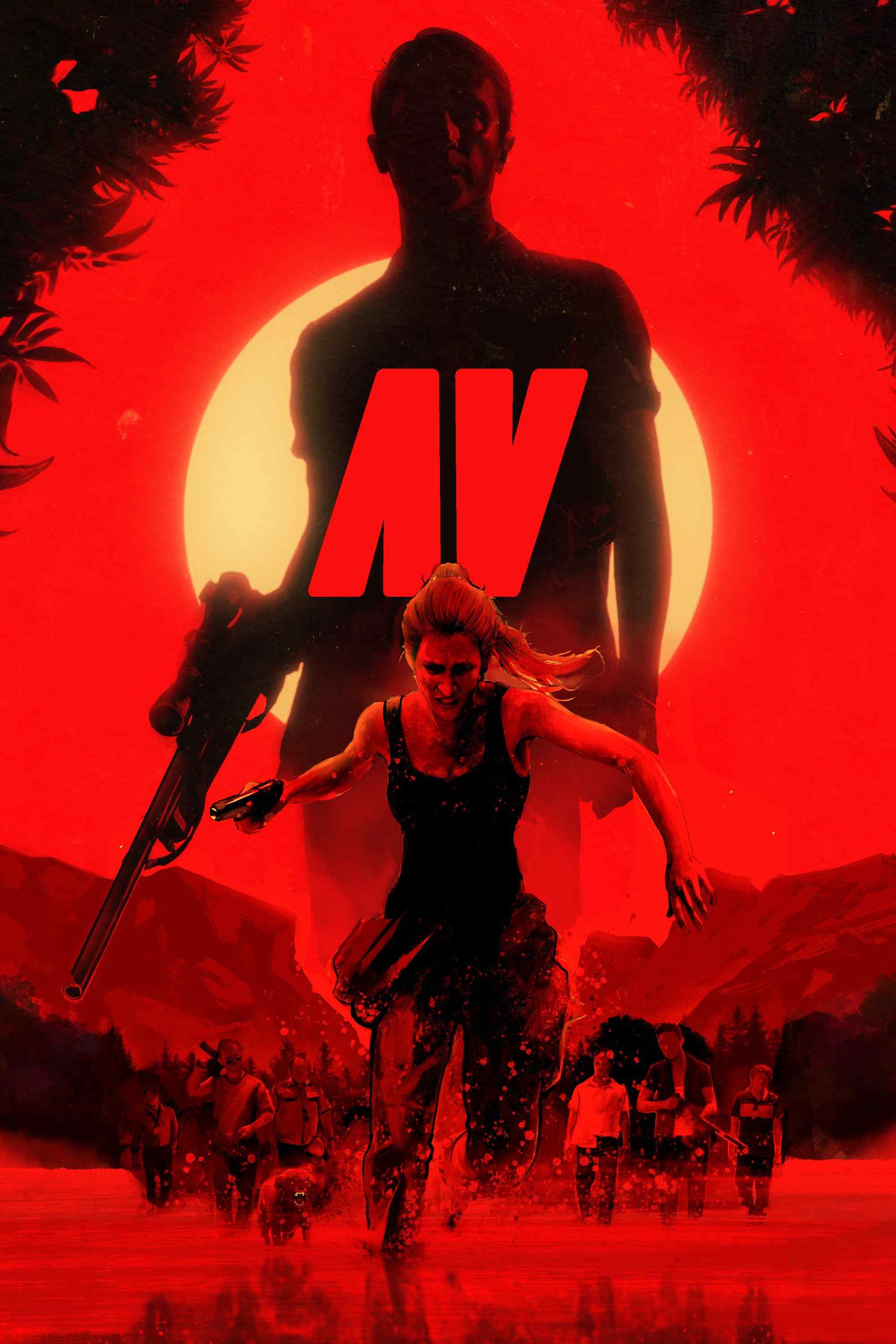 Poster chính thức của phim Phim Giật Gân "Av: Săn Lùng" (Av: The Hunt - 2021), với sự tham gia của diễn viên Billur Melis Koç và Ahmet Rıfat Şungar.
