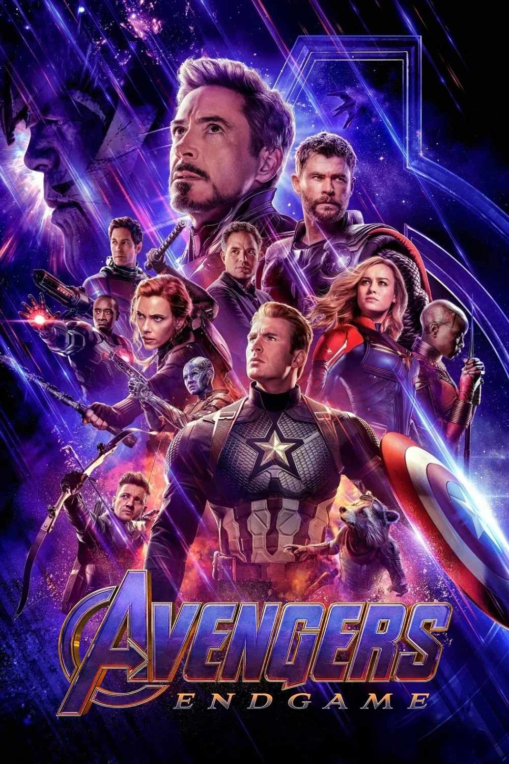 Poster chính thức của phim Phim Phiêu Lưu, Phim Viễn Tưởng "Avengers: Hồi Kết" (Avengers: Endgame - 2019), với sự tham gia của diễn viên Robert Downey Jr. và Chris Evans.