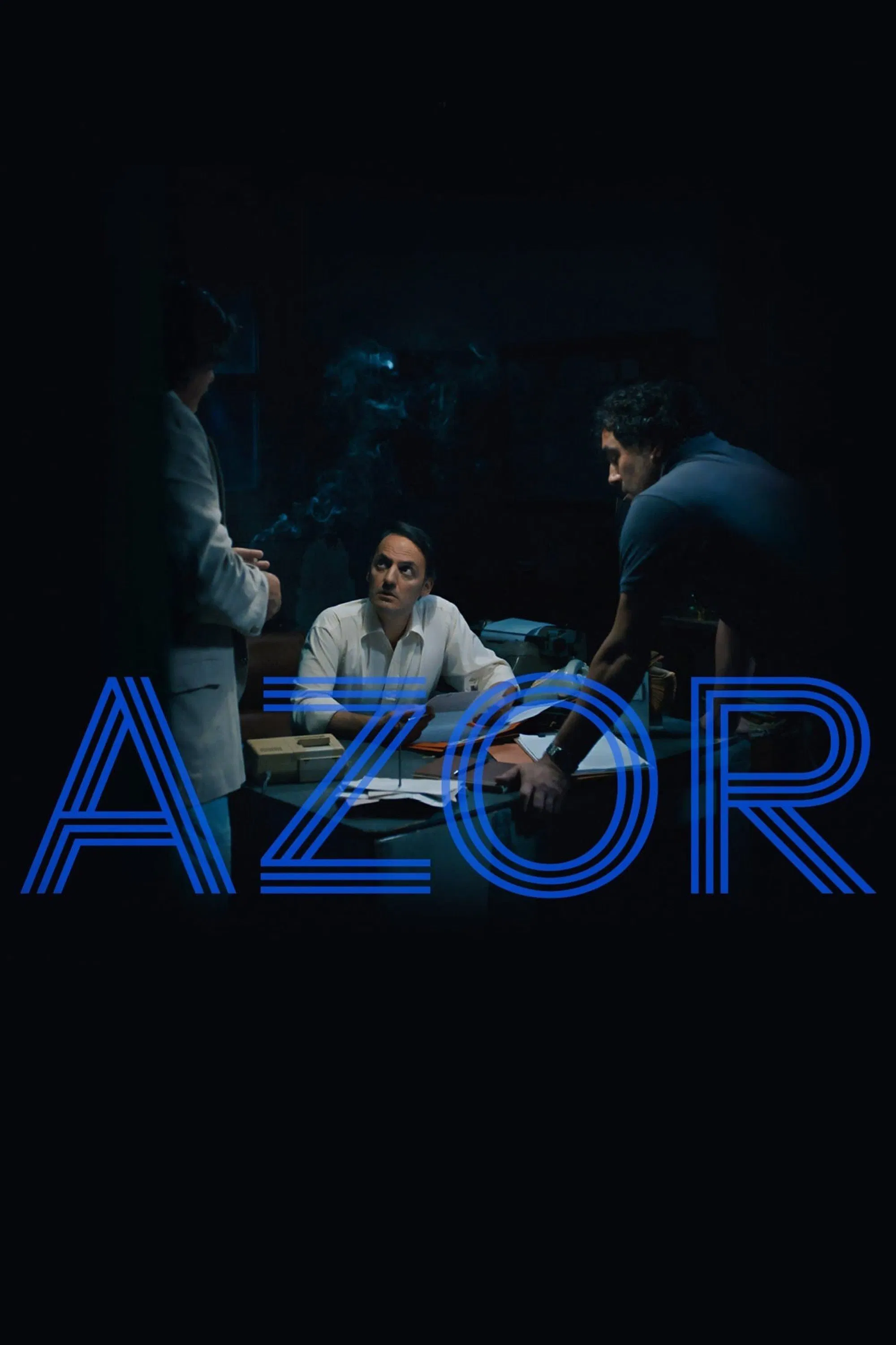 Poster chính thức của phim Phim Tâm Lý, Phim Giật Gân "Azor" (Azor - 2021), với sự tham gia của diễn viên Fabrizio Rongione và Stéphanie Cléau.