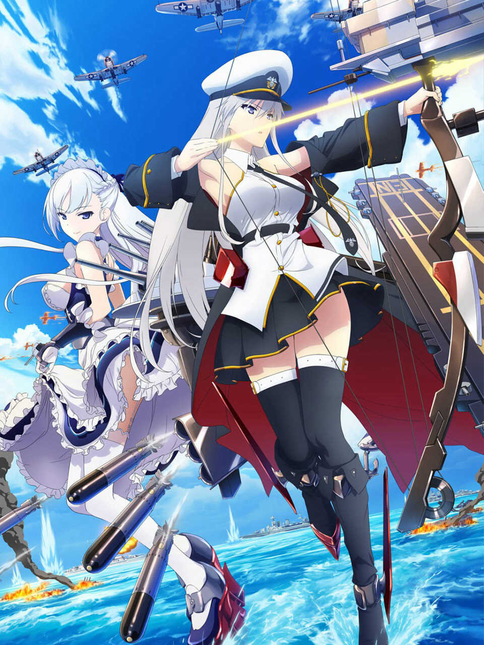Poster chính thức của phim Phim Hành Động & Phiêu Lưu, Phim Viễn Tưởng & Giả Tưởng "Azur Lane" (Azur Lane - 2019), với sự tham gia của diễn viên Yui Ishikawa và Mai Nakahara.