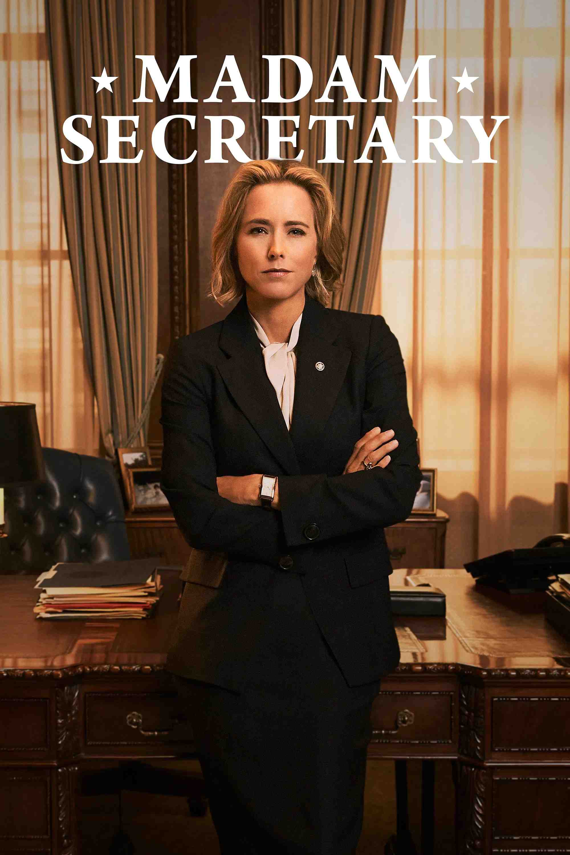 Poster chính thức của phim Phim Tâm Lý, Phim Chiến Tranh & Chính Trị "Bà Bộ Trưởng (Phần 5)" (Madam Secretary - 2014), với sự tham gia của diễn viên Téa Leoni và Tim Daly.