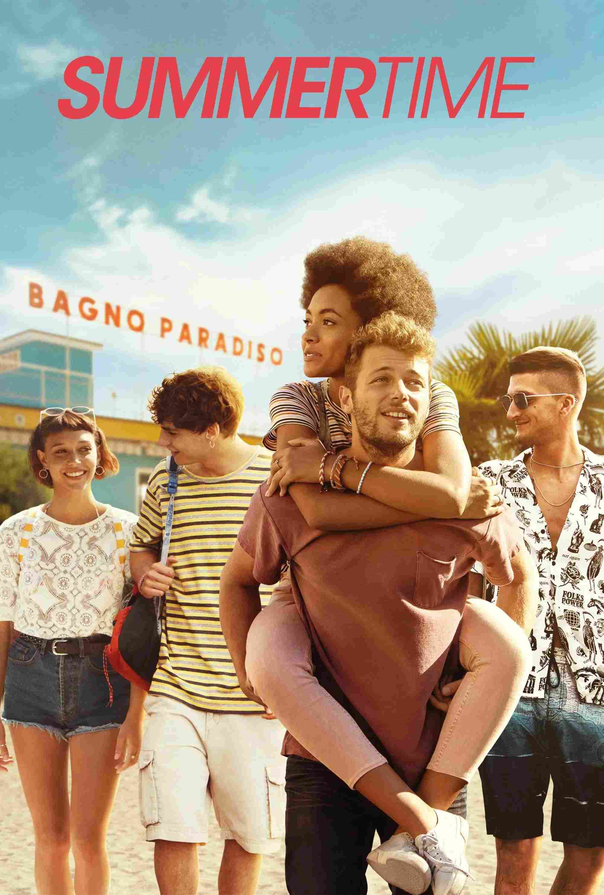 Poster chính thức của phim Phim Tâm Lý, Phim Hài "Ba Mét Phía Trên Bầu Trời (Phần 1)" (Summertime - 2020), với sự tham gia của diễn viên Coco Rebecca Edogamhe và Ludovico Tersigni.