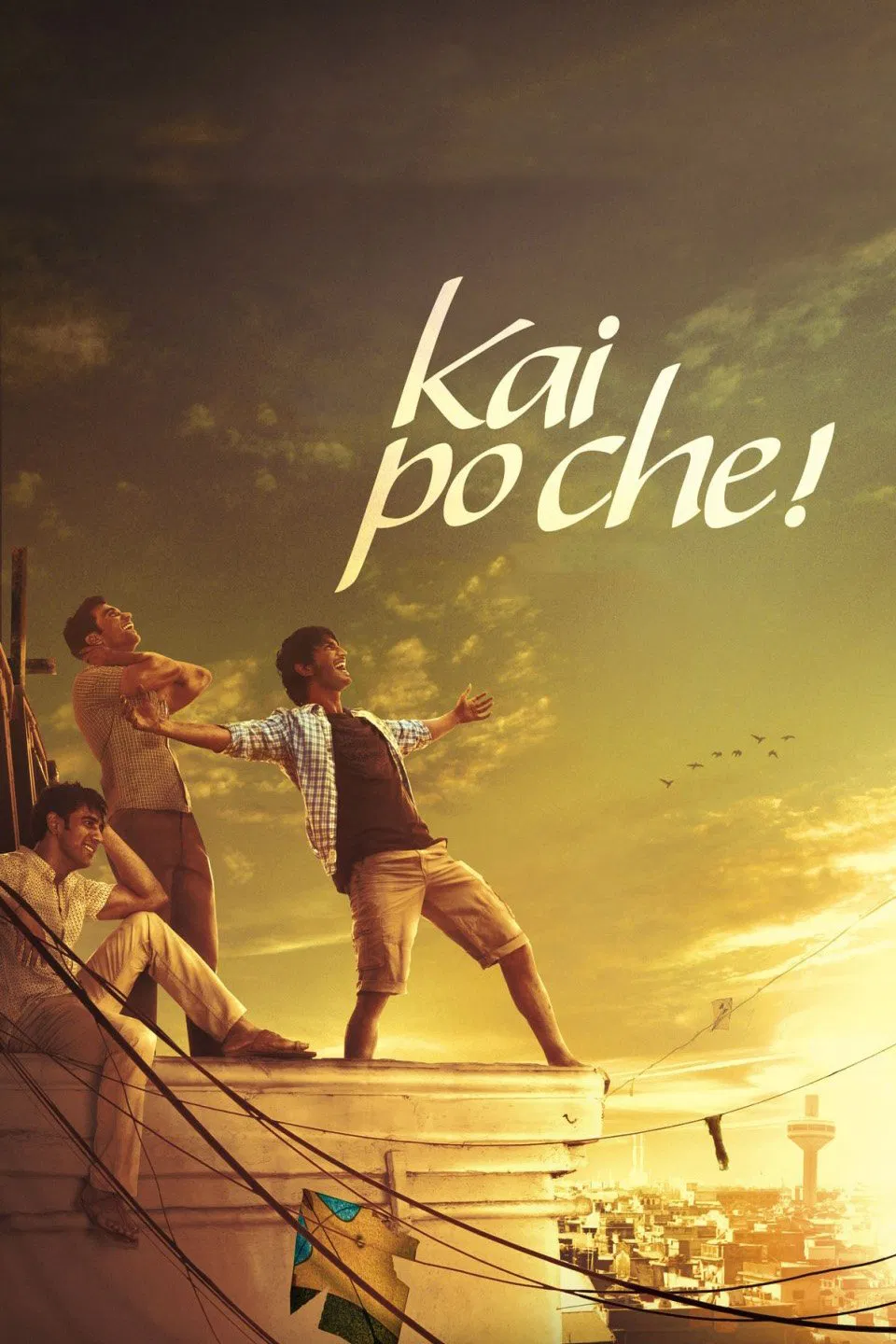 Poster chính thức của phim Phim Tâm Lý "Ba Người Anh Em" (Kai Po Che! - 2013), với sự tham gia của diễn viên Sushant Singh Rajput và Rajkummar Rao.