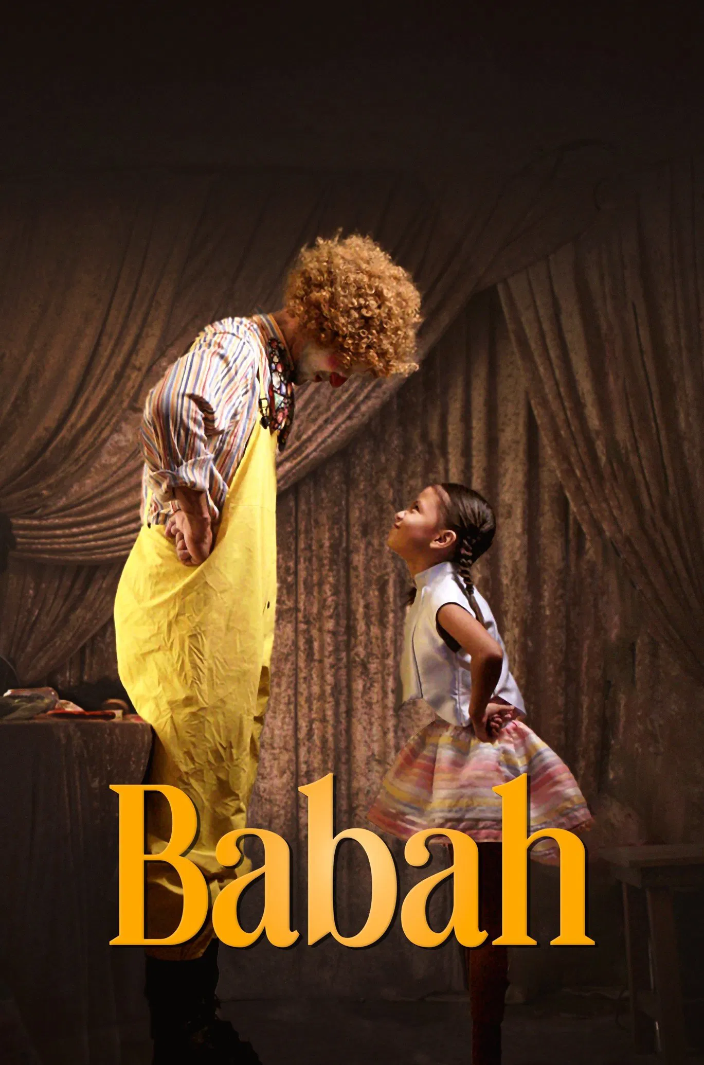 Poster chính thức của phim Phim Tâm Lý, Phim Gia Đình "Babah" (Babah - 2024), với sự tham gia của diễn viên Qi Razali và Sweet Qismina.