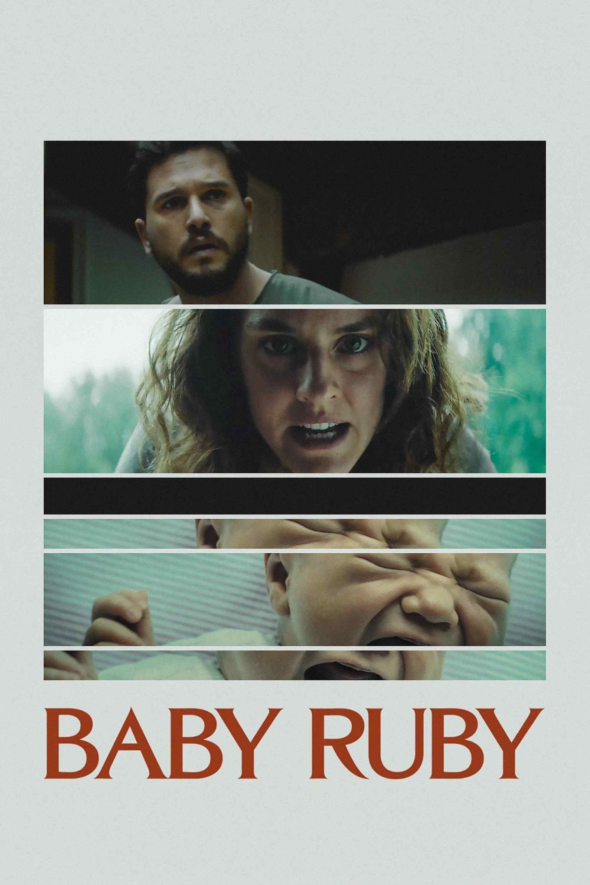 Poster chính thức của phim Phim Giật Gân, Phim Kinh Dị "Baby Ruby" (Baby Ruby - 2023), với sự tham gia của diễn viên Noémie Merlant và Kit Harington.