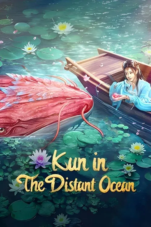 Poster chính thức của phim Phim Phiêu Lưu, Phim Giả Tượng "Bắc Minh Có Cá Côn" (Kun in the Distant Ocean - 2024), với sự tham gia của diễn viên June Wu và Zhu Shengyi.