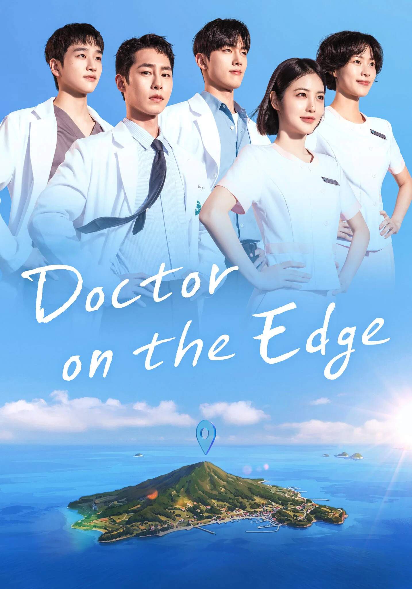 Poster chính thức của phim Phim Hài, Phim Tâm Lý "Bác Sĩ Đảo Hoang" (Doctor on the Edge - 2026), với sự tham gia của diễn viên Lee Jae-wook và Shin Ye-eun.